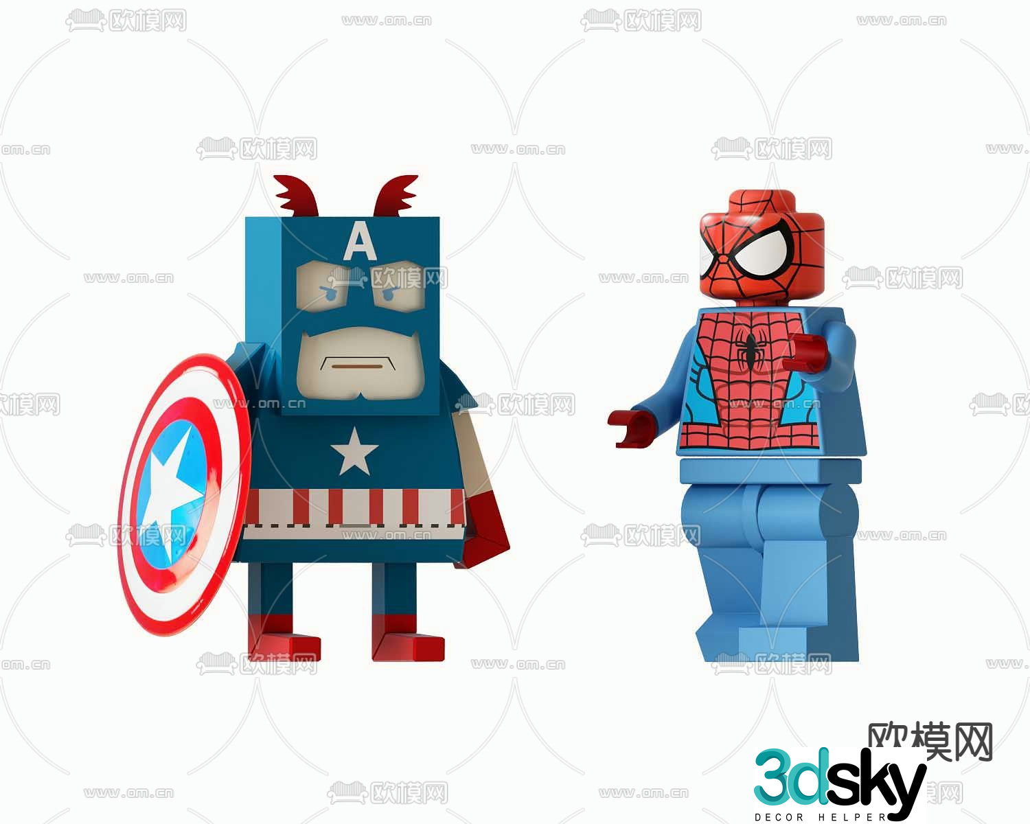 Modern children’s toys 3d model