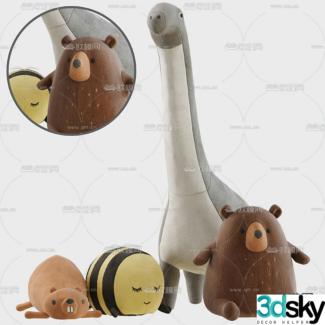 Modern children’s toy figurine 3d model