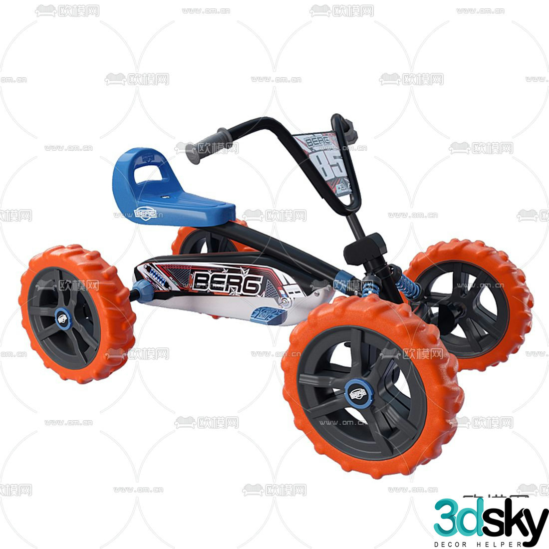 Modern children’s toy car 3d model