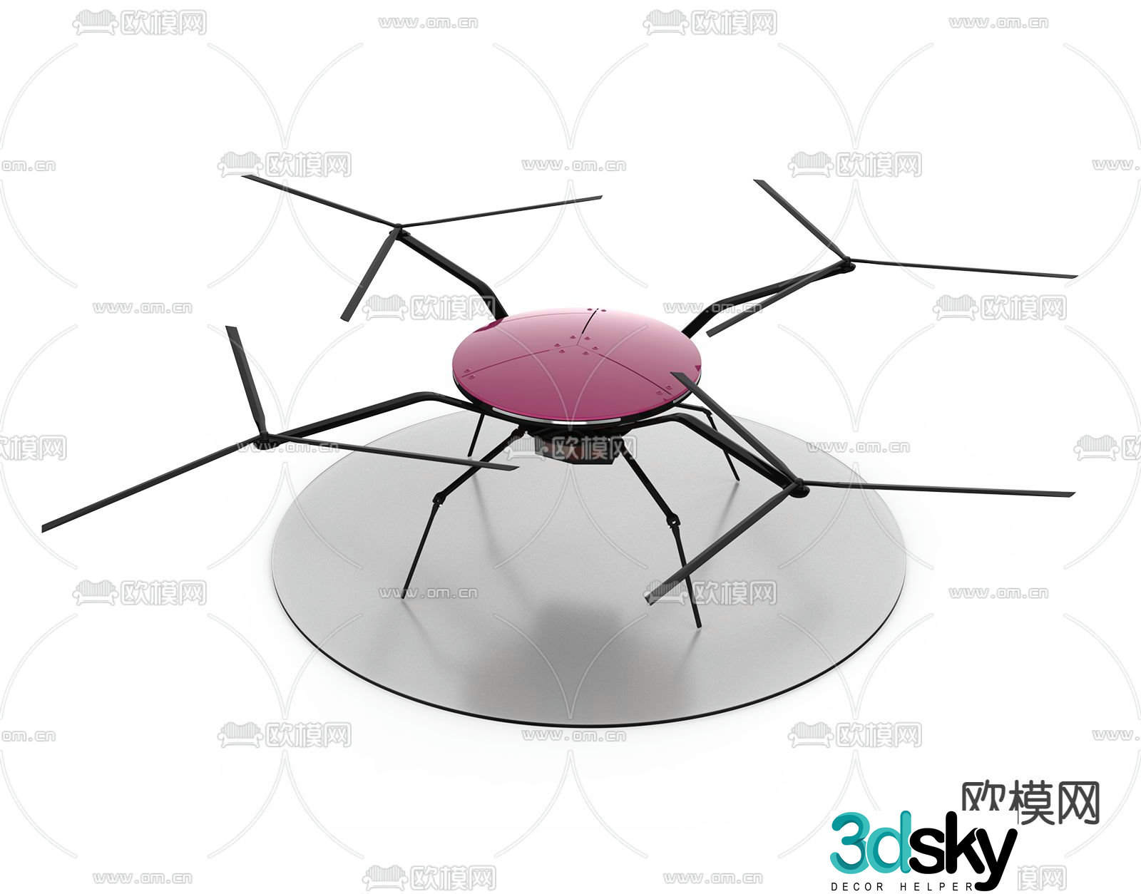 Modern drone 3d model