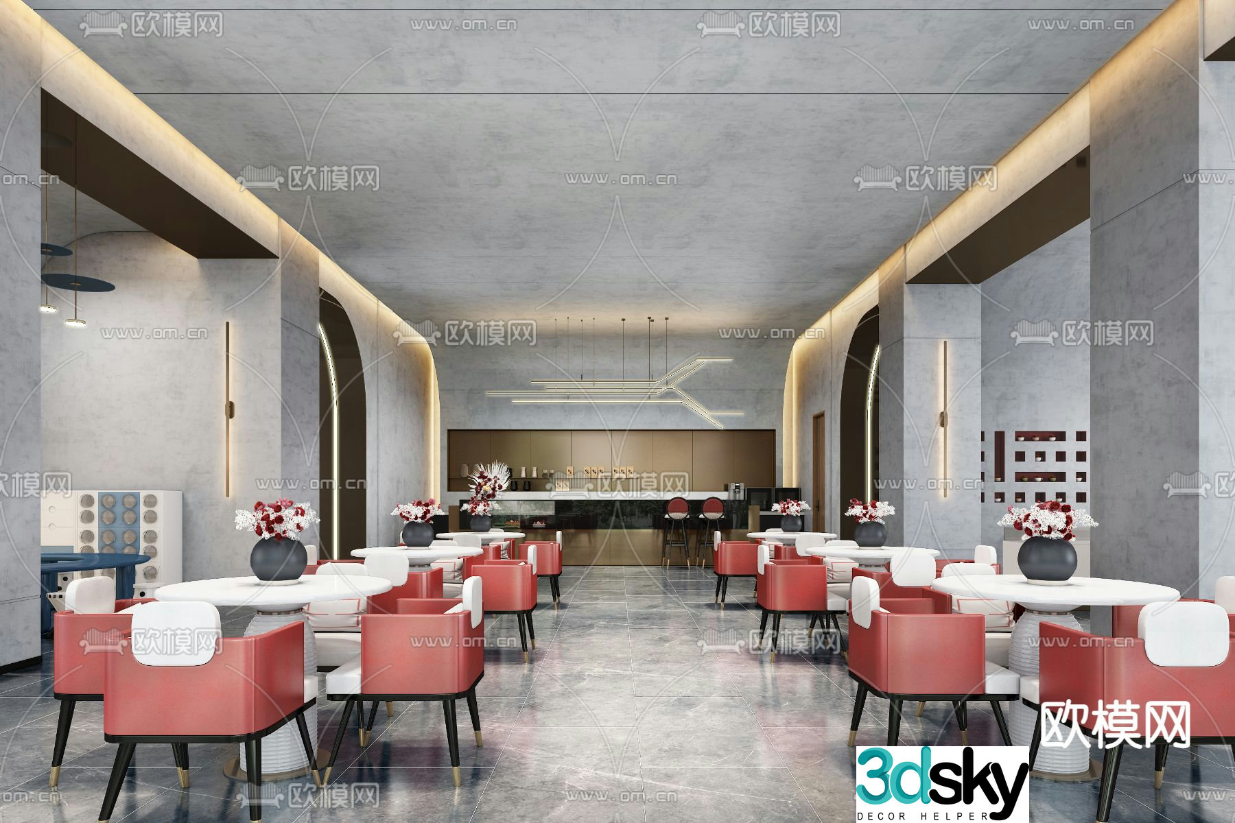 INHOUSE Design Jianye Dongjing Mansion Sales Office 3D Model
