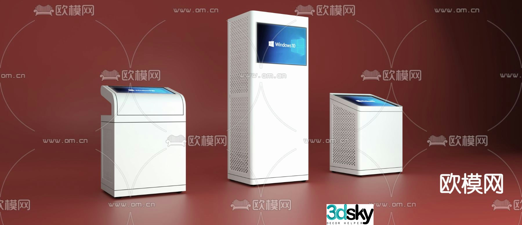 Modern self-service machine 3d model