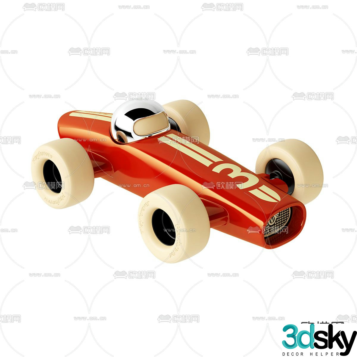 Modern children’s toy car 3d model