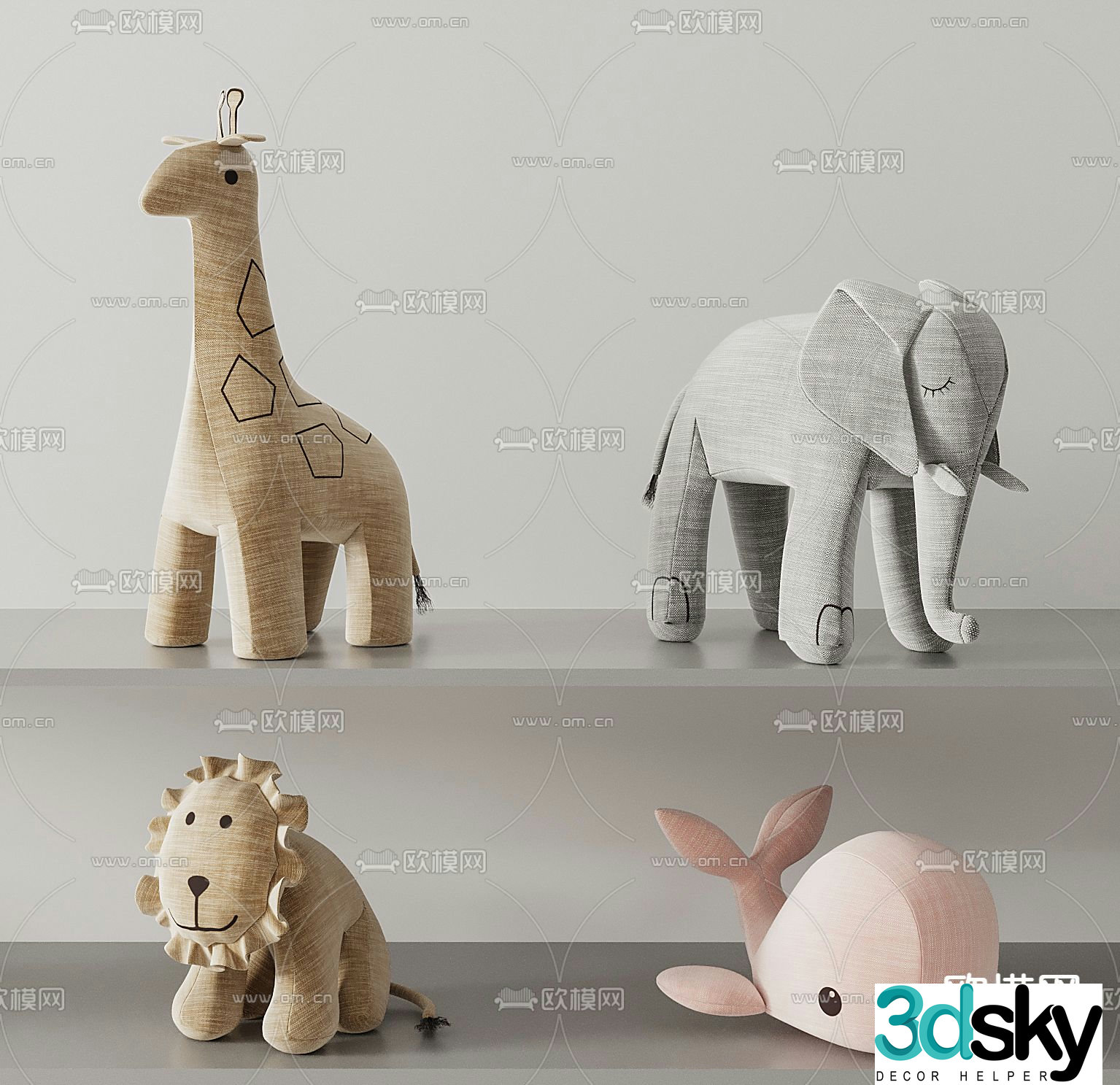 Modern ragdoll toy 3d model