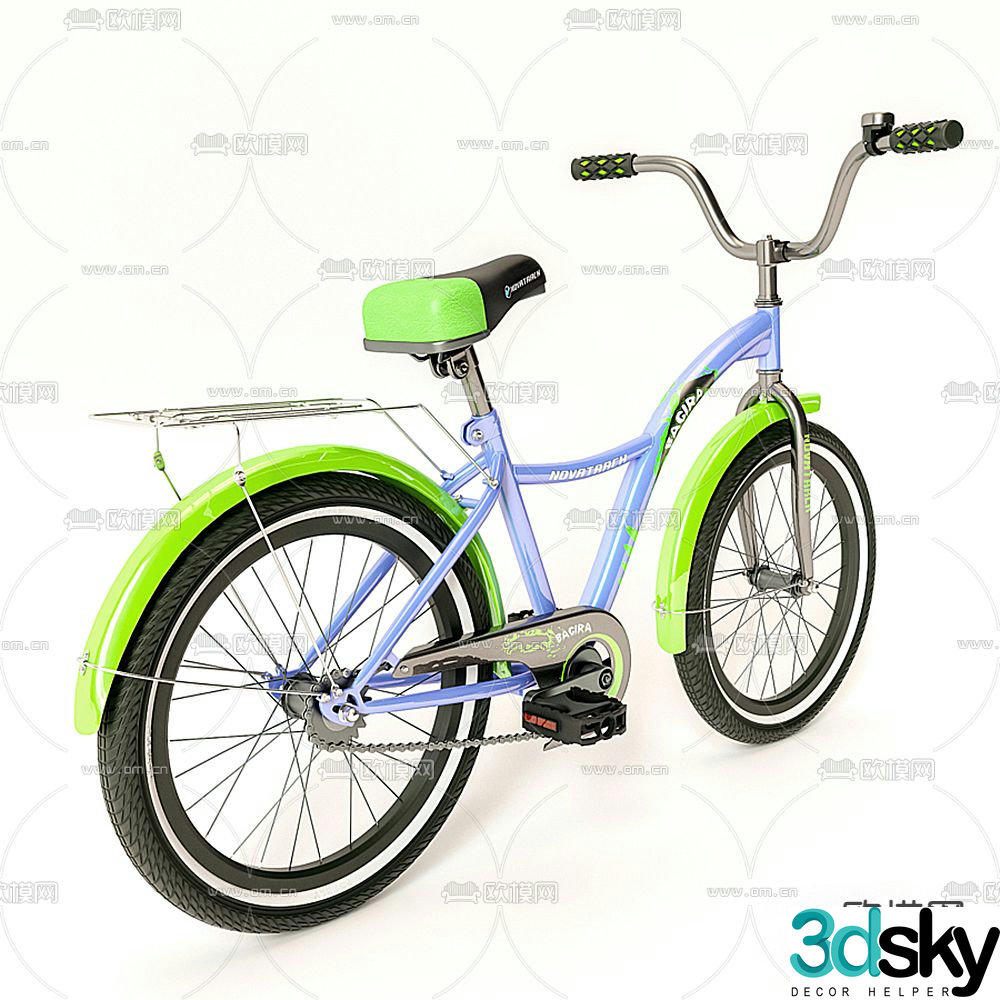 Modern children’s bicycle 3d model