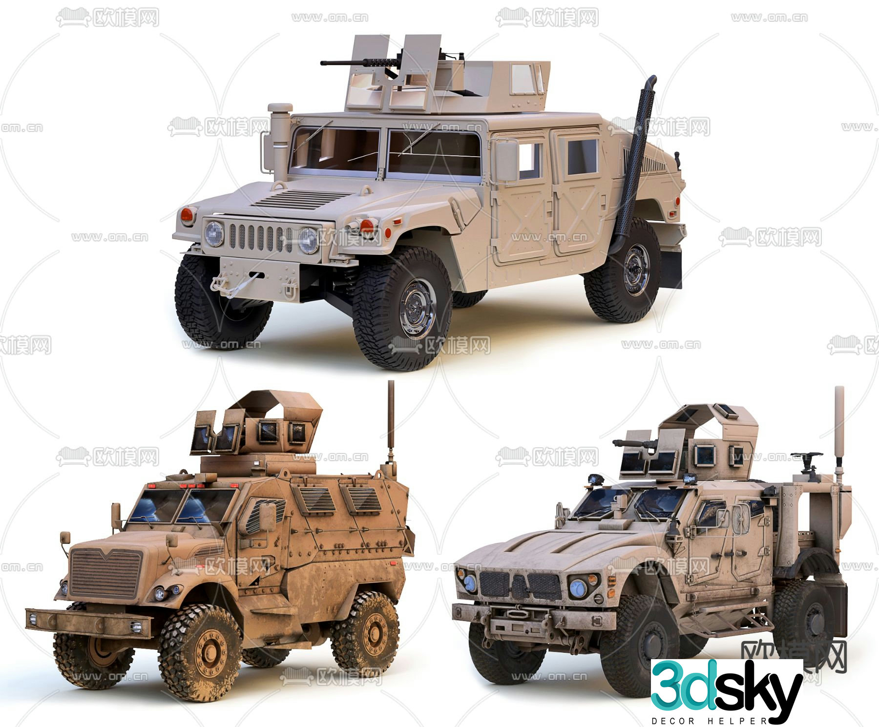 Modern military armored vehicle combat vehicle 3d model