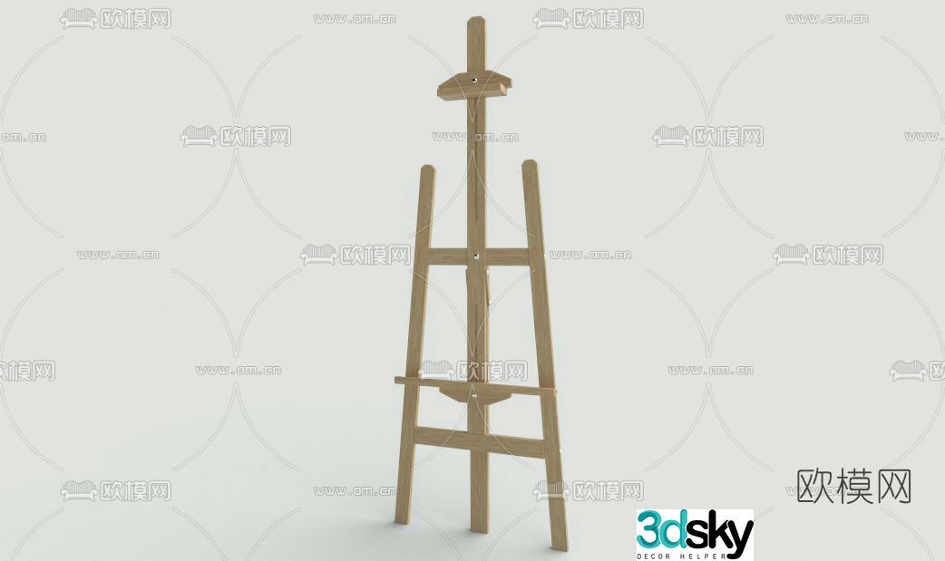 Modern easel free 3d model