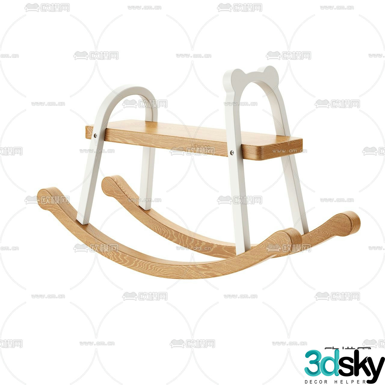 Modern children’s rocking chair 3d model