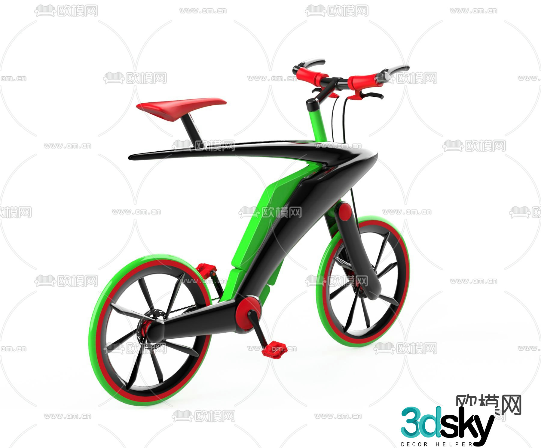 modern bicycle 3d model