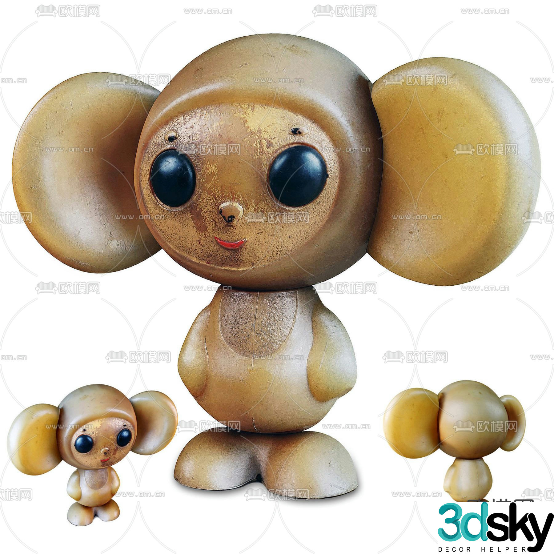 Modern mouse toy ornament 3d model