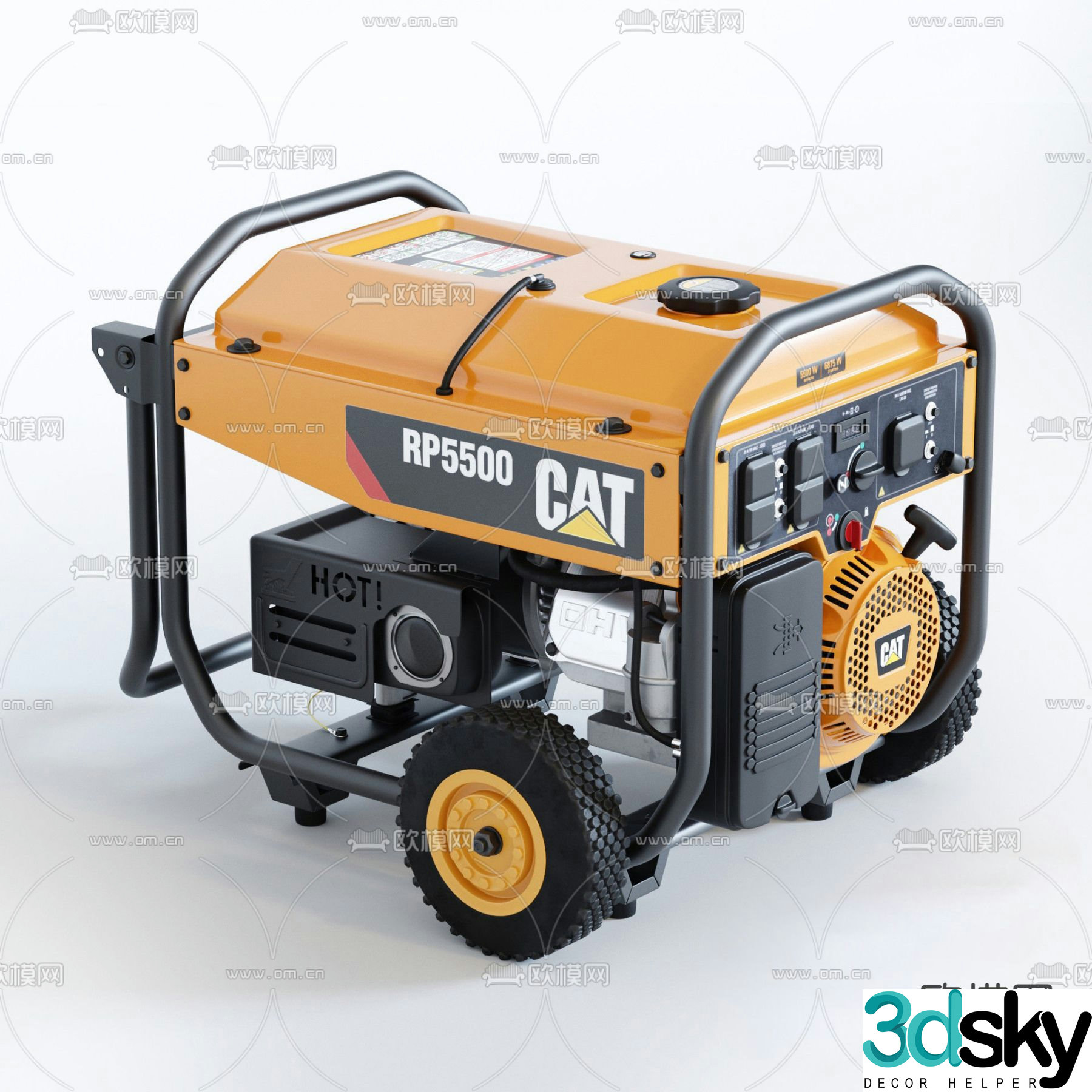 Modern generator 3d model