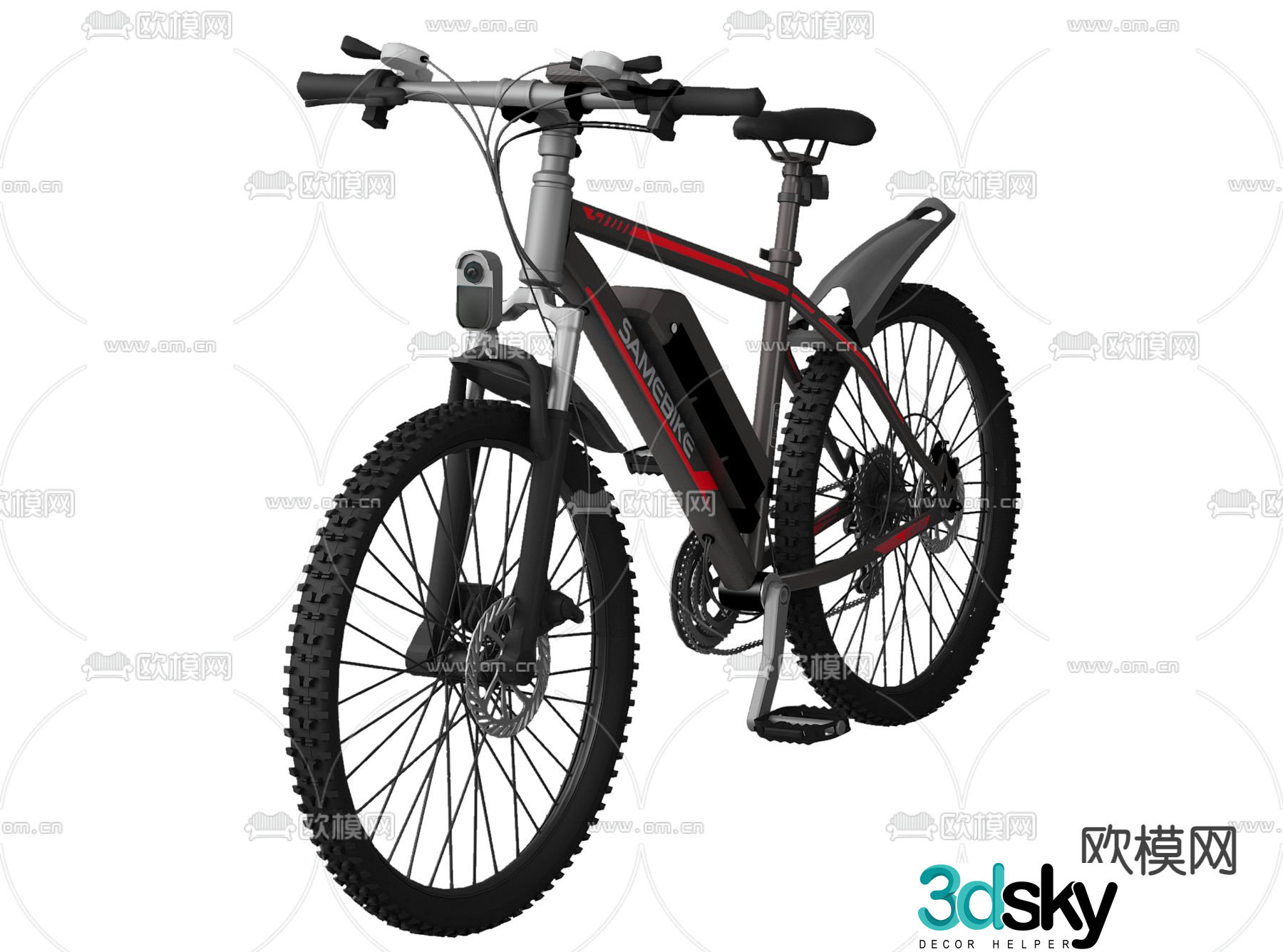 Modern mountain bike 3d model