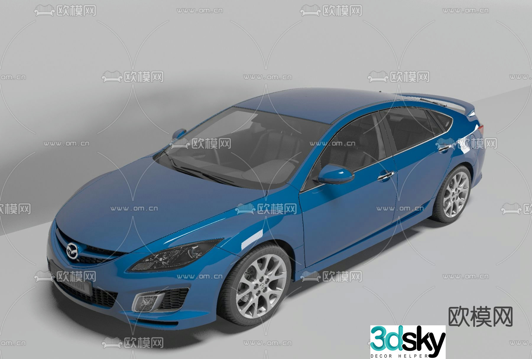 modern car free 3d model