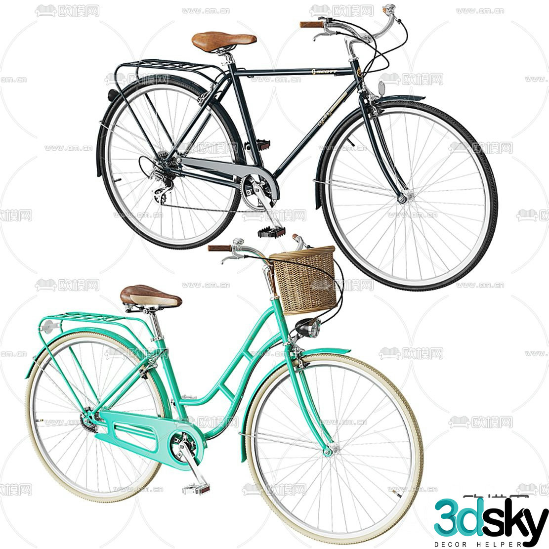 modern bicycle 3d model