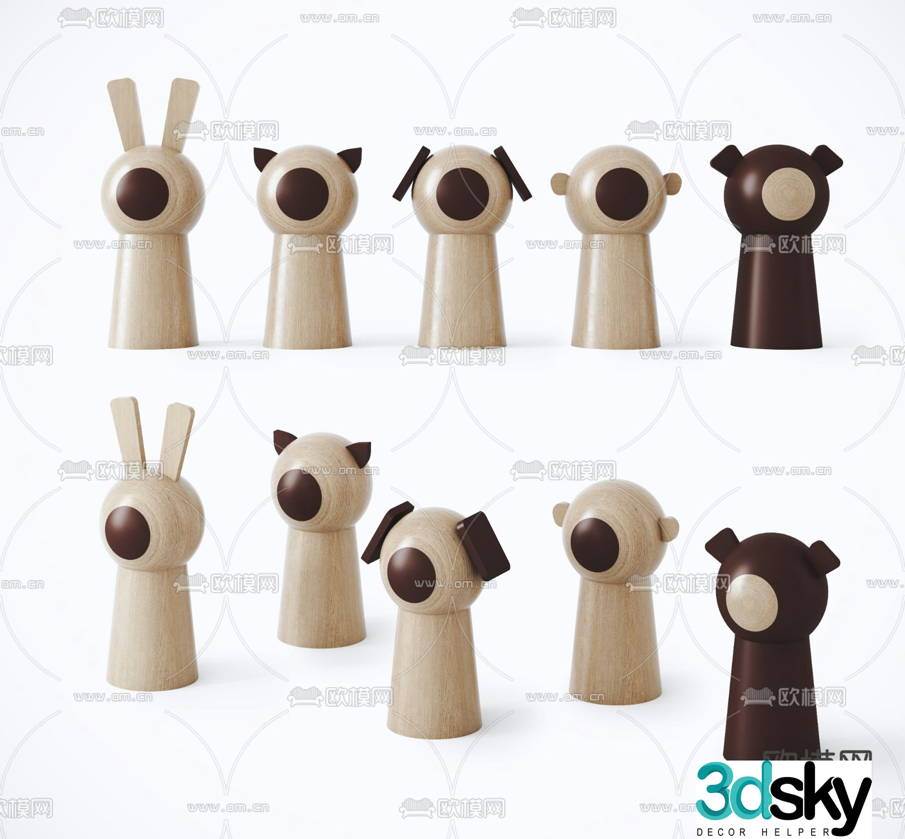 Modern children’s building block toys 3d model