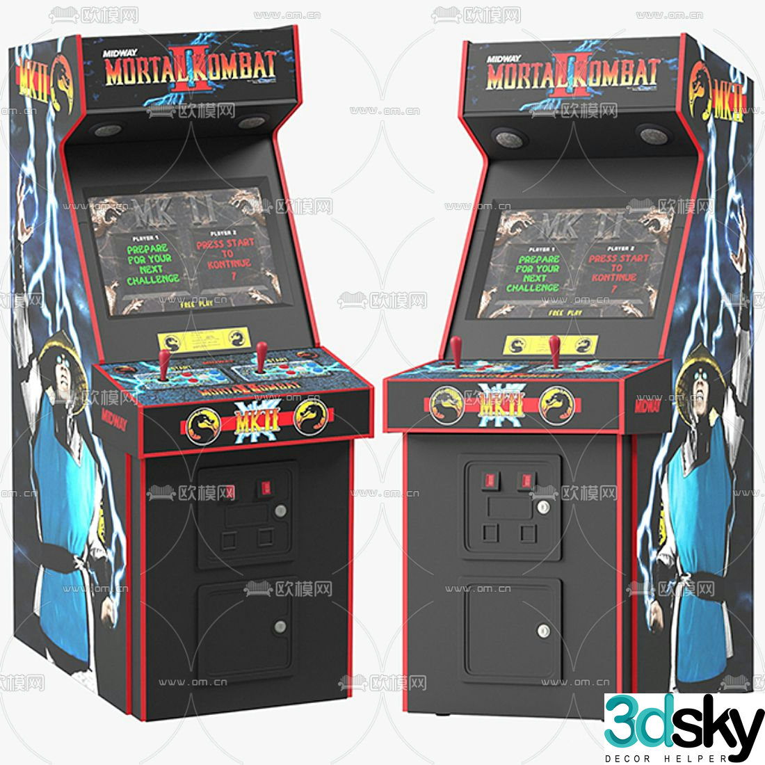 Modern game console video game equipment 3d model