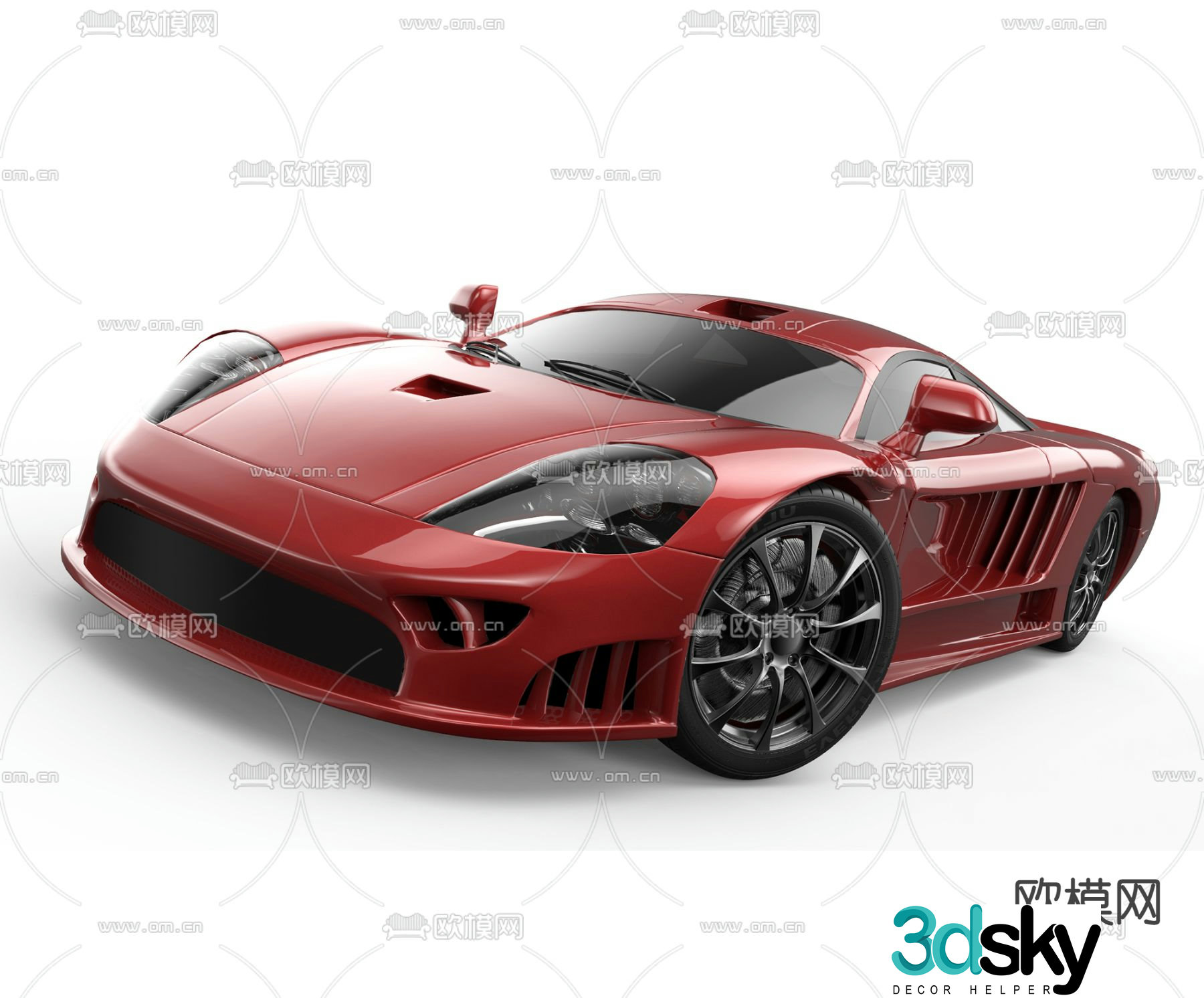 modern car sports car 3d model