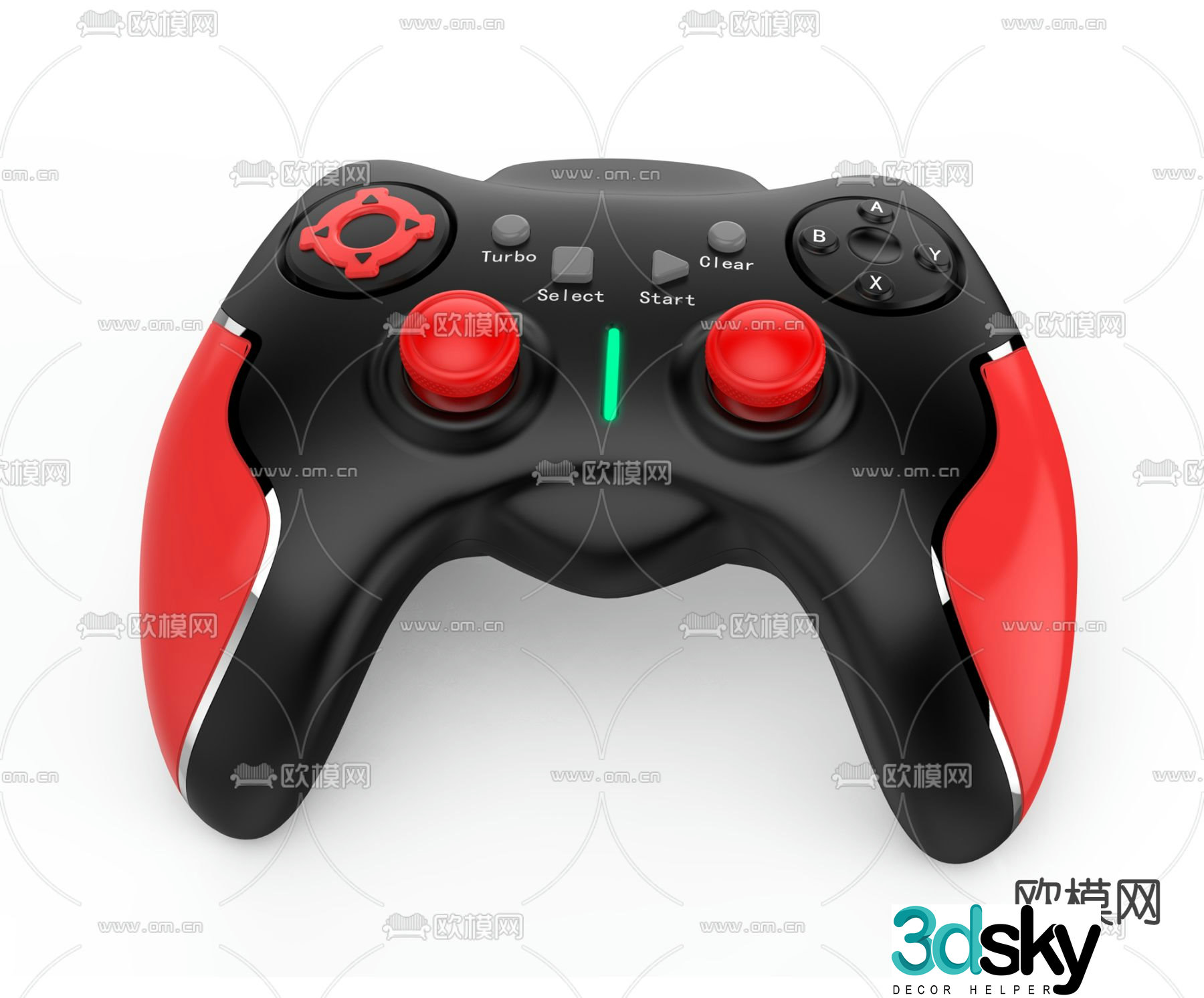Modern gamepad 3d model