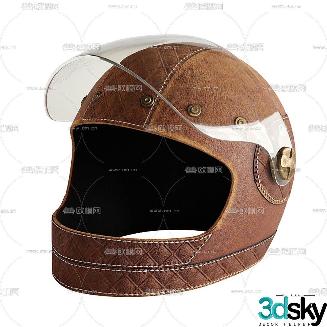 Modern car helmet 3d model