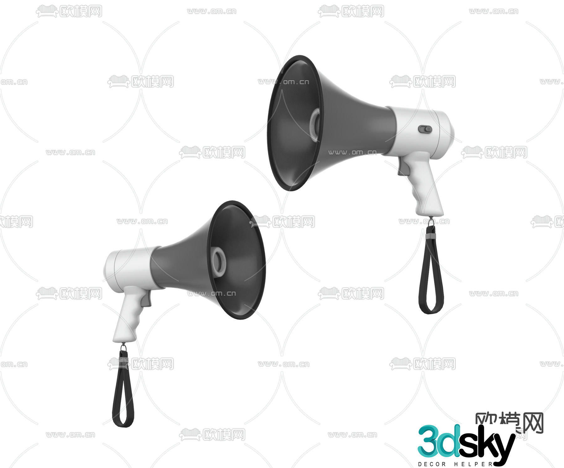 Modern speaker amplifier 3d model