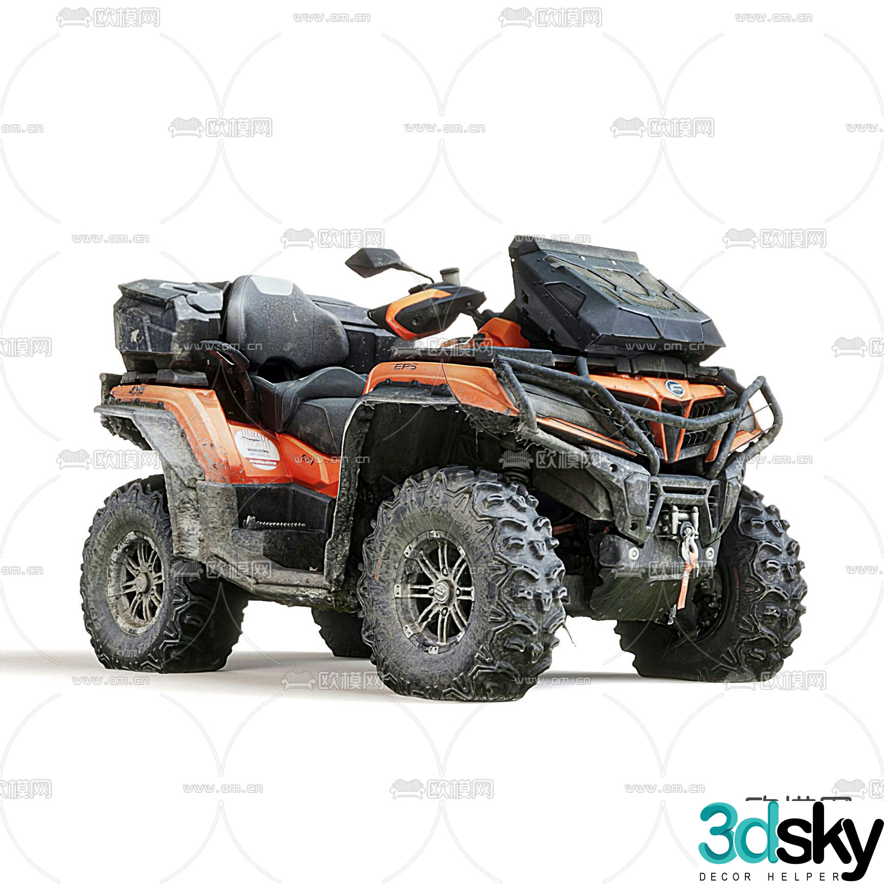 Modern mountain off-road vehicle 3d model