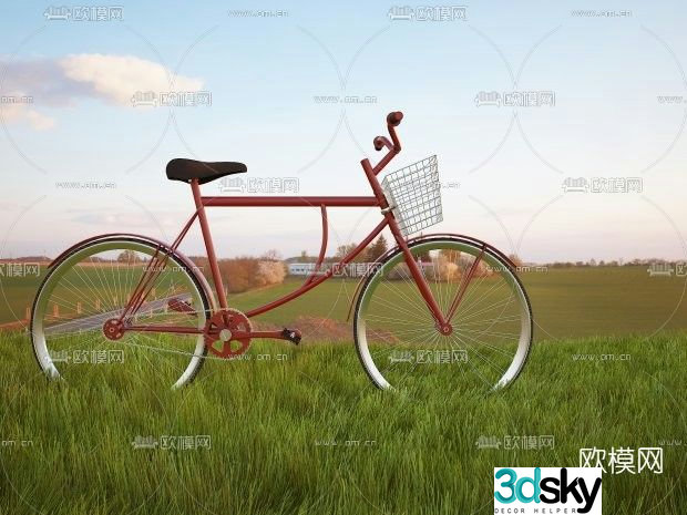 Modern bicycle free 3d model