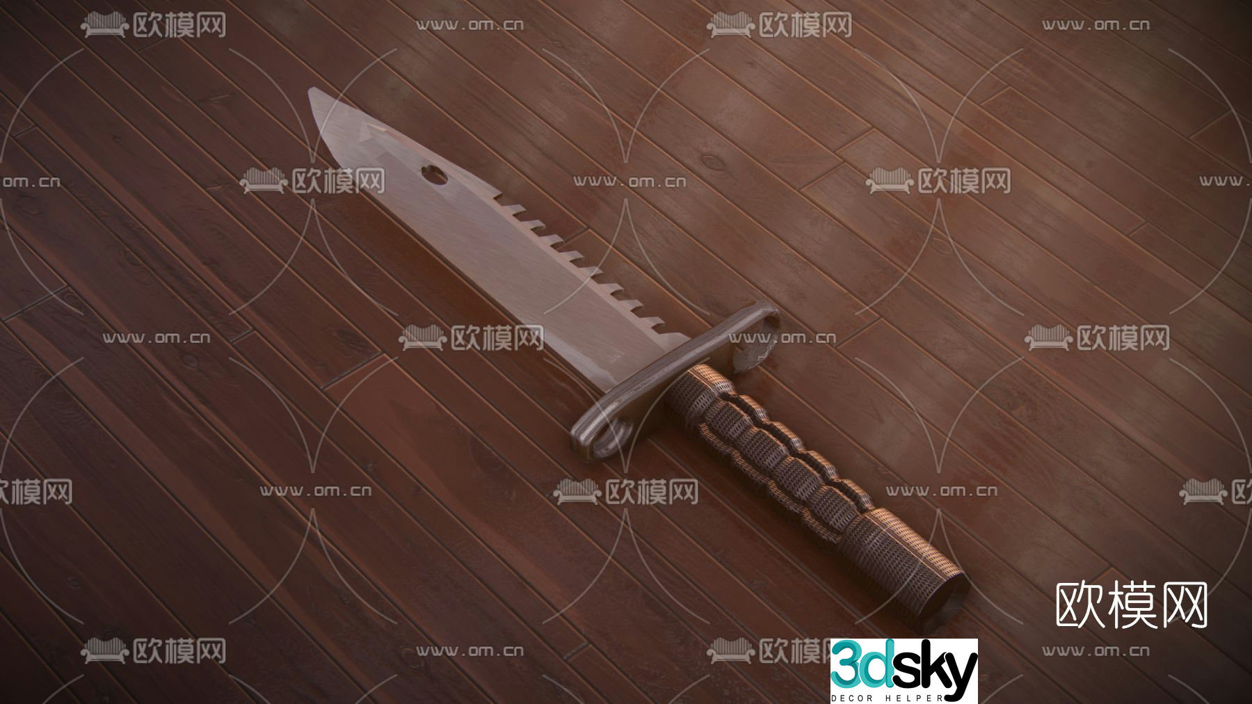 Modern M9 bayonet free 3d model