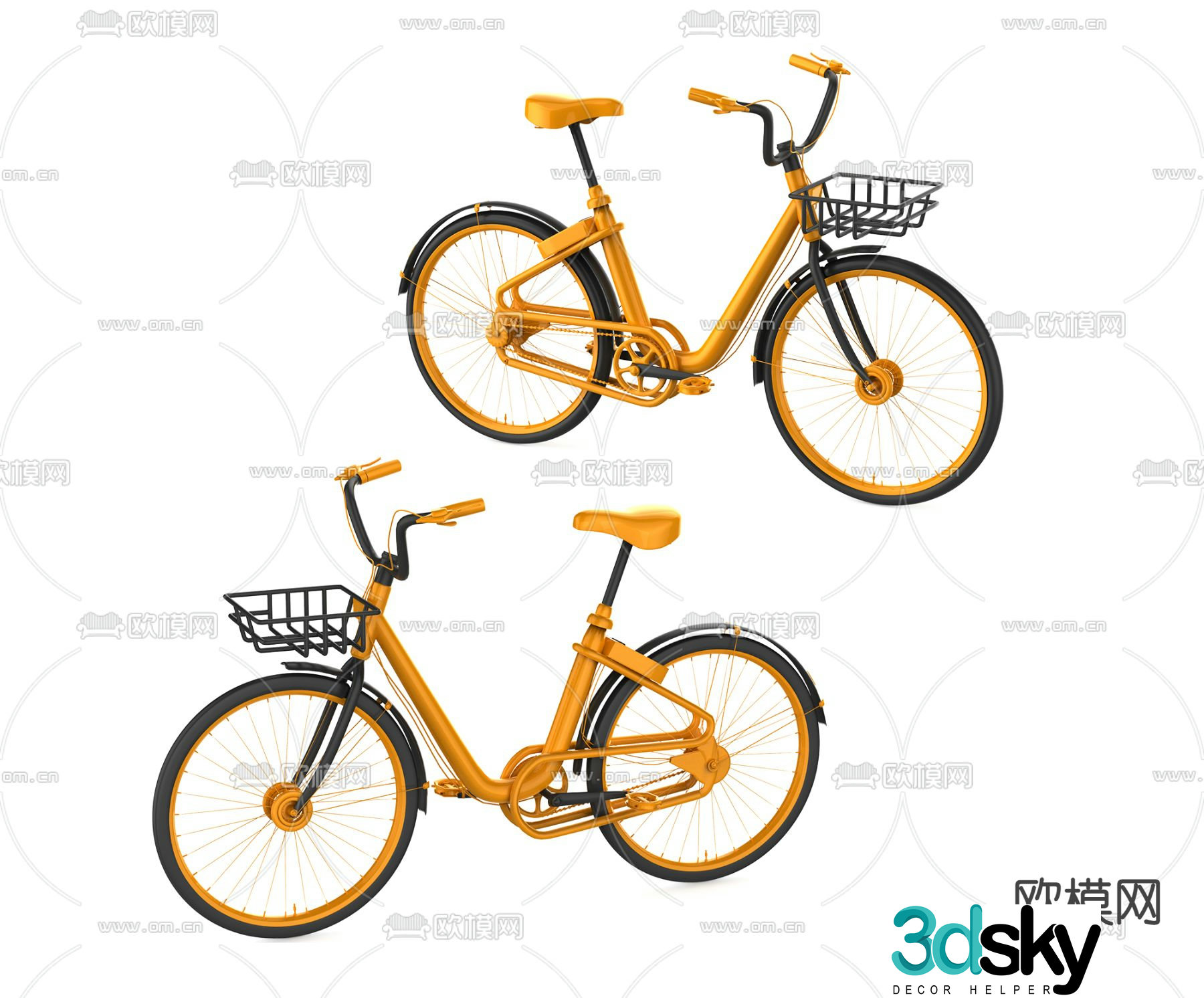 modern bicycle 3d model