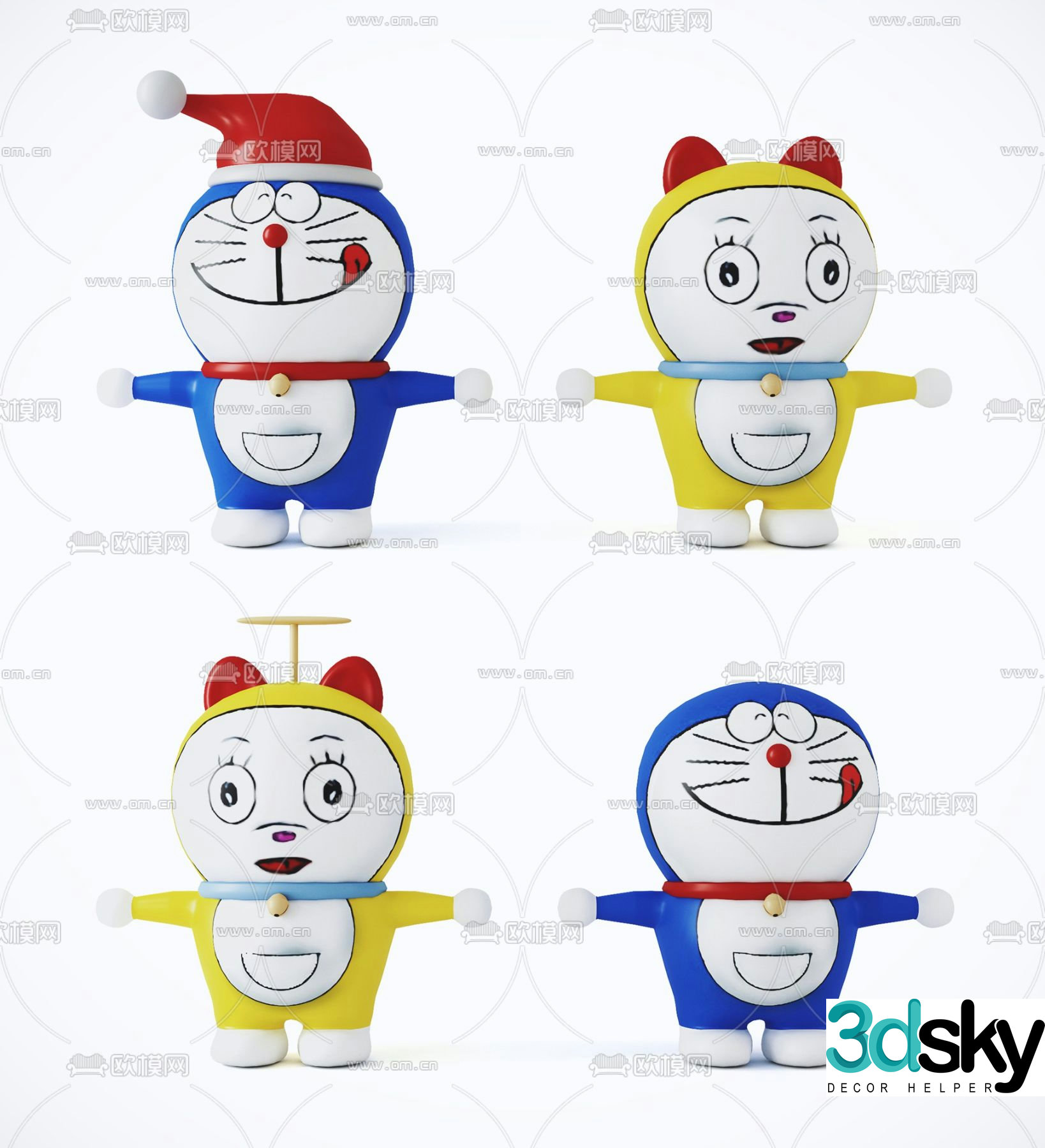 Modern Doraemon Doraemon toy 3d model