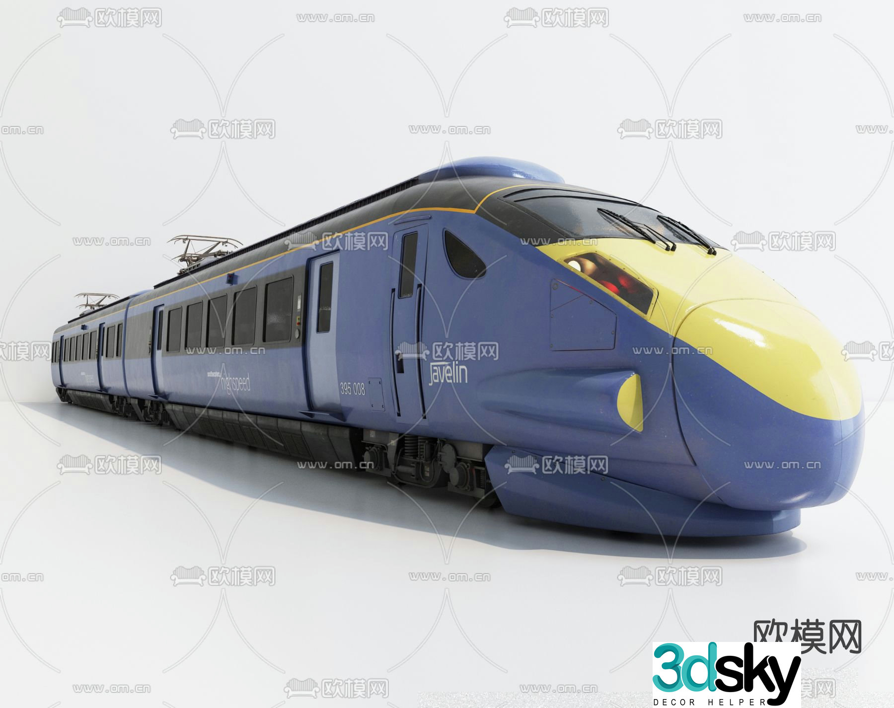 Modern EMU front 3D model