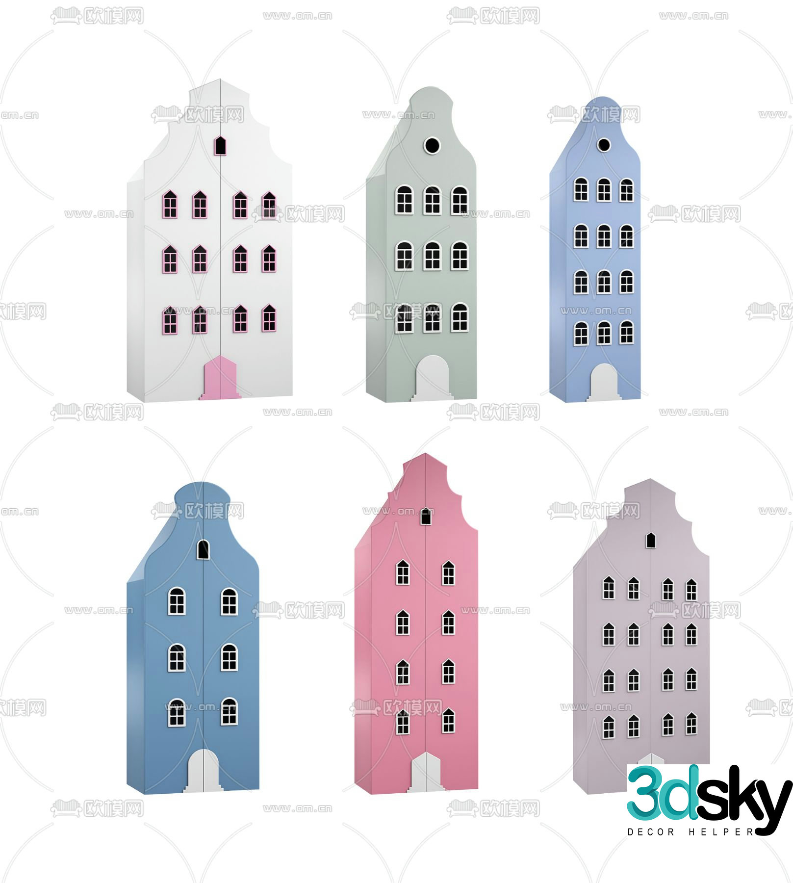 Modern children’s dollhouse 3d model