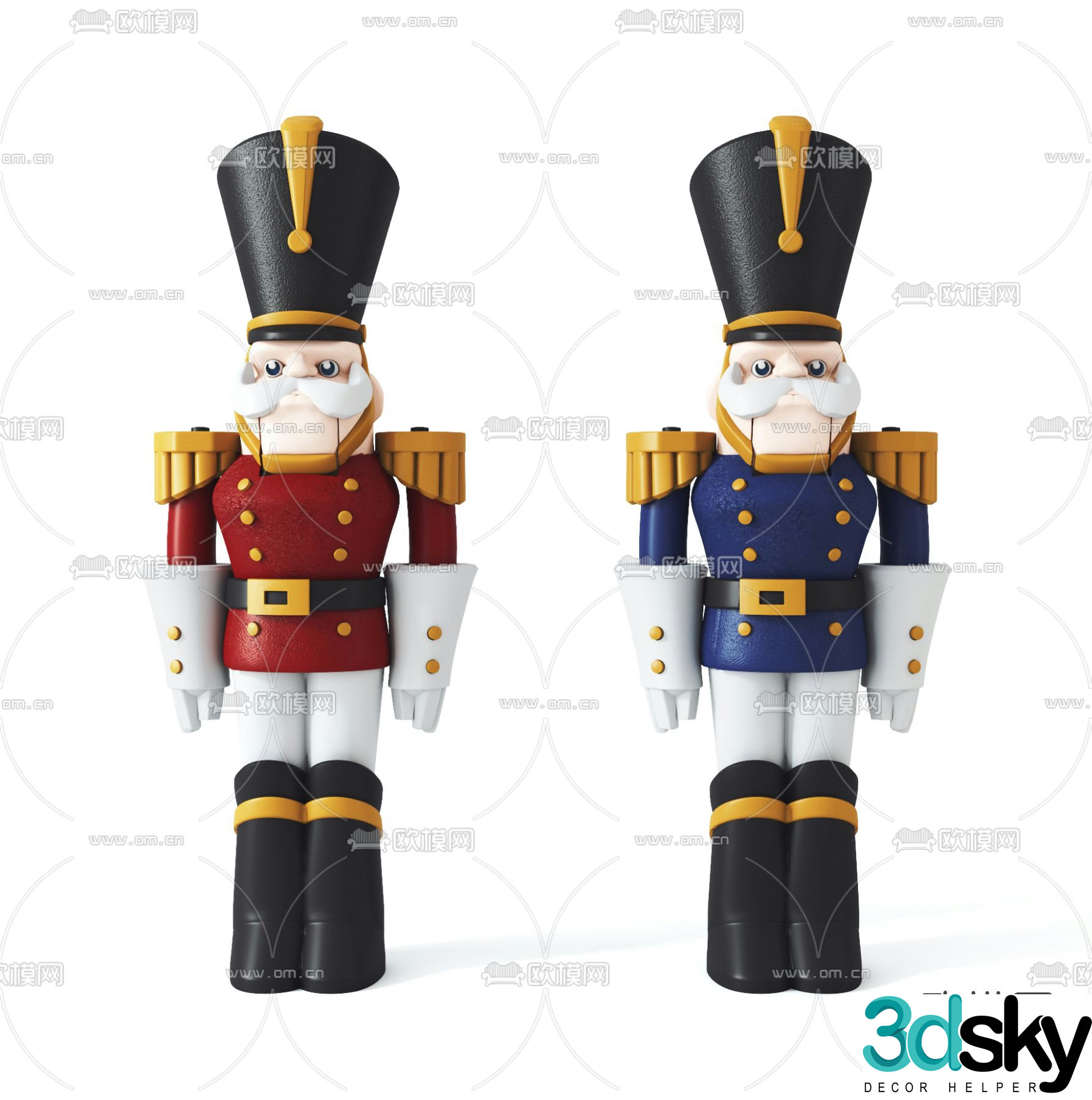 Modern British Guards toy 3d model