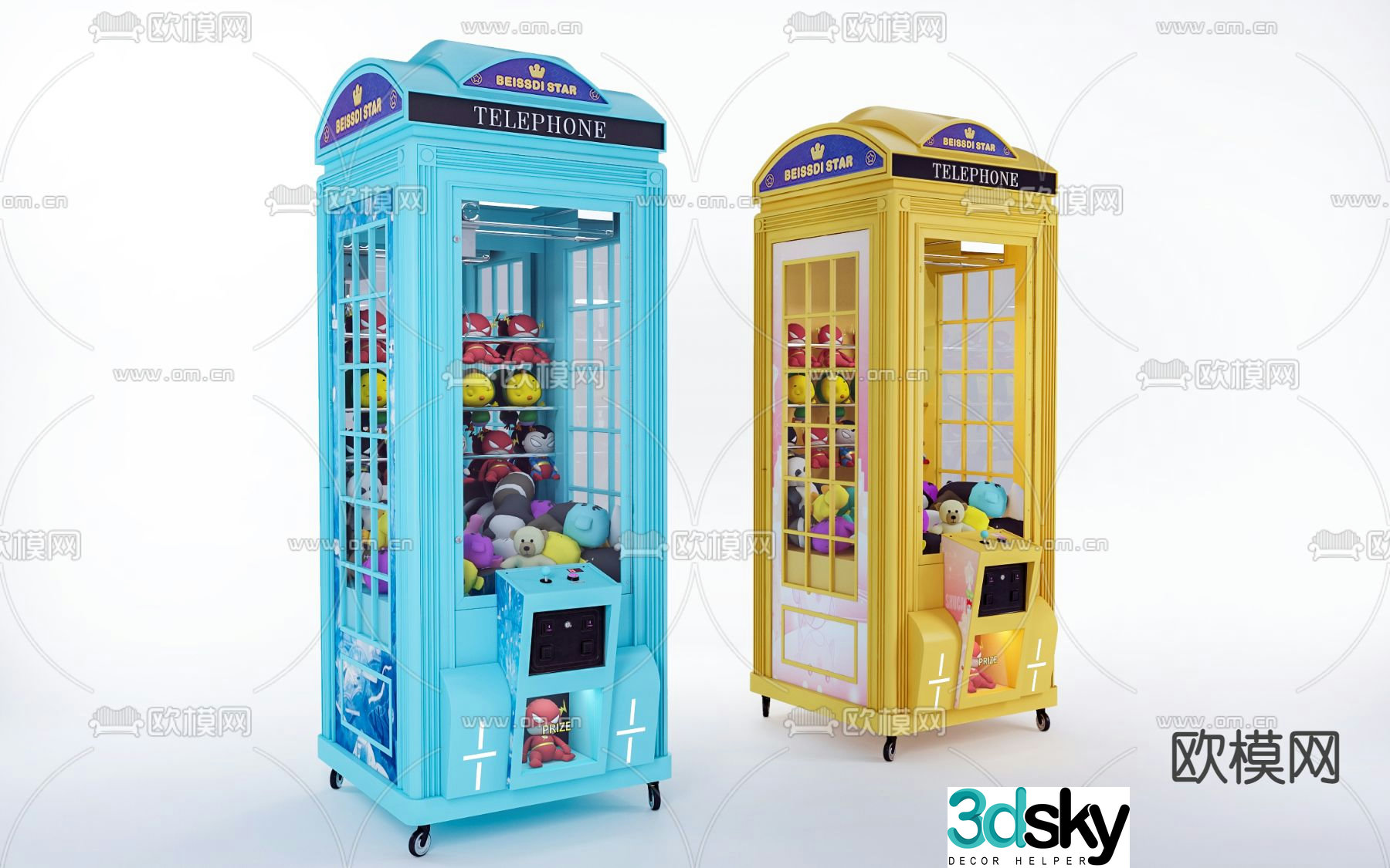 Modern claw machine 3d model