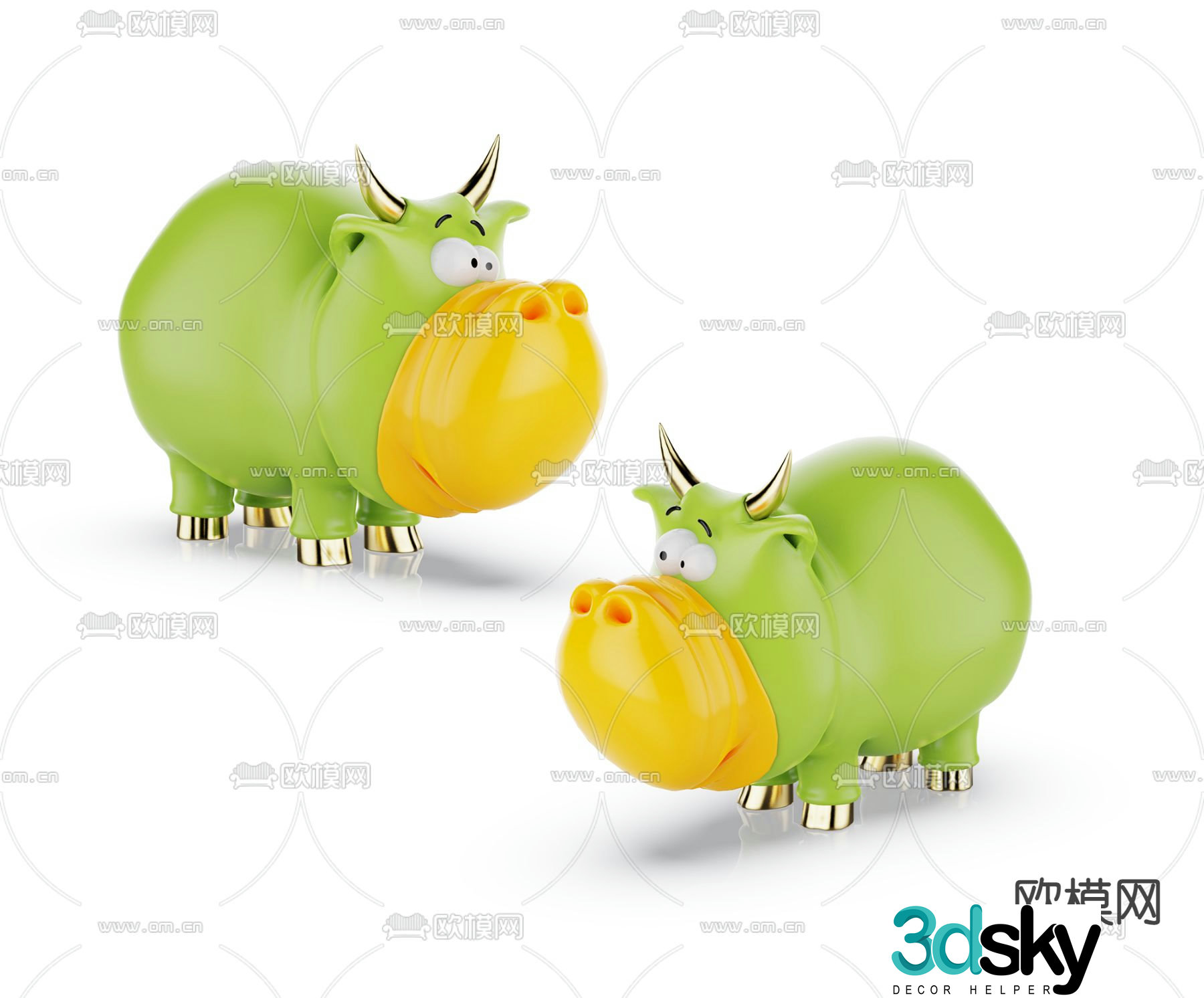 Modern cartoon doll toy 3d model