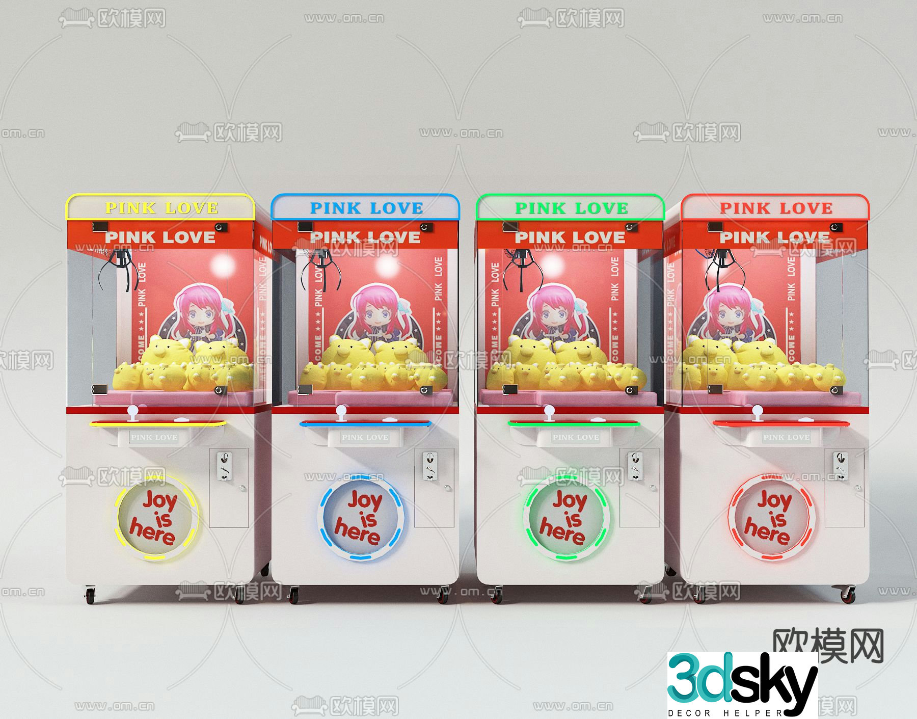 Modern claw machine 3d model
