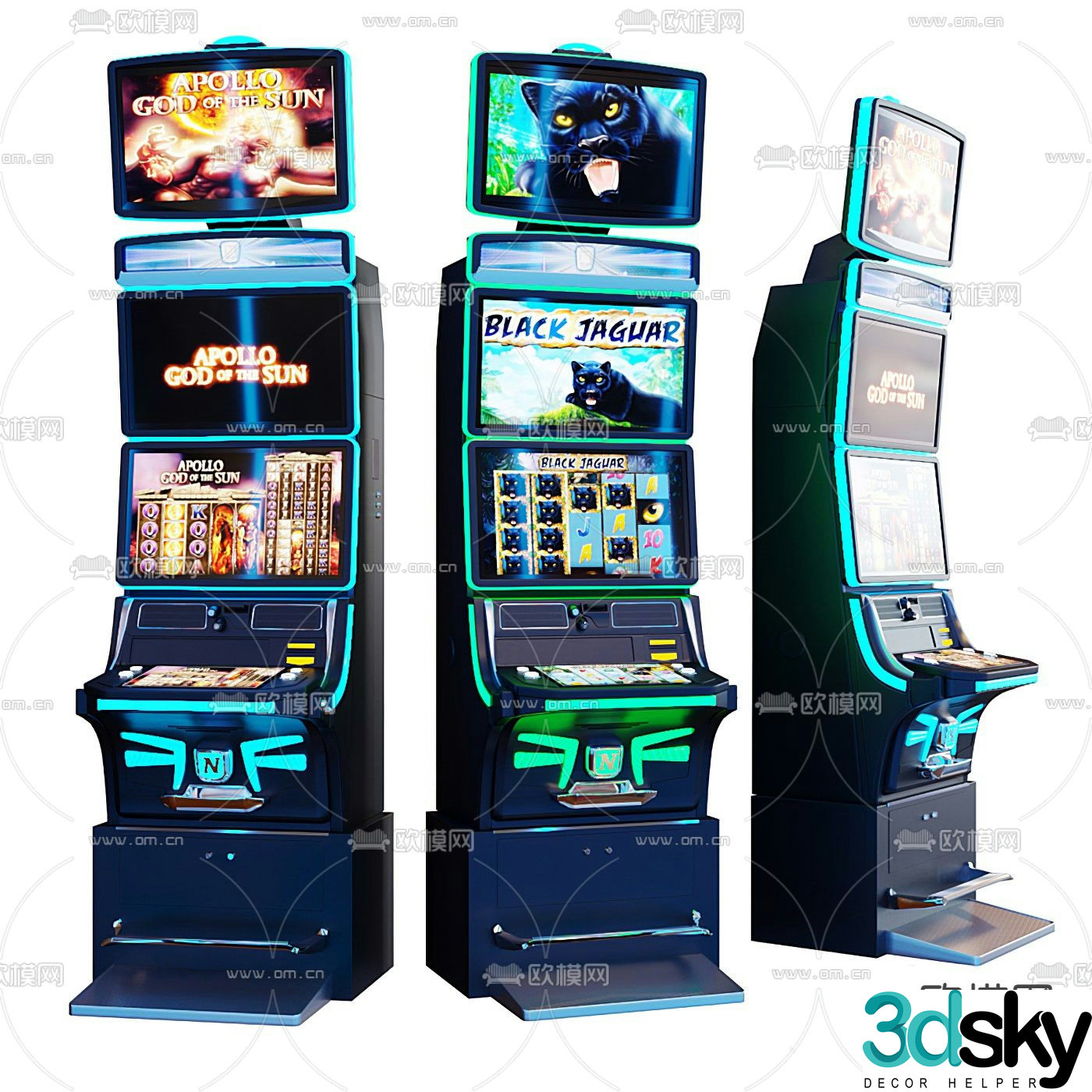 Modern playground game machine 3d model