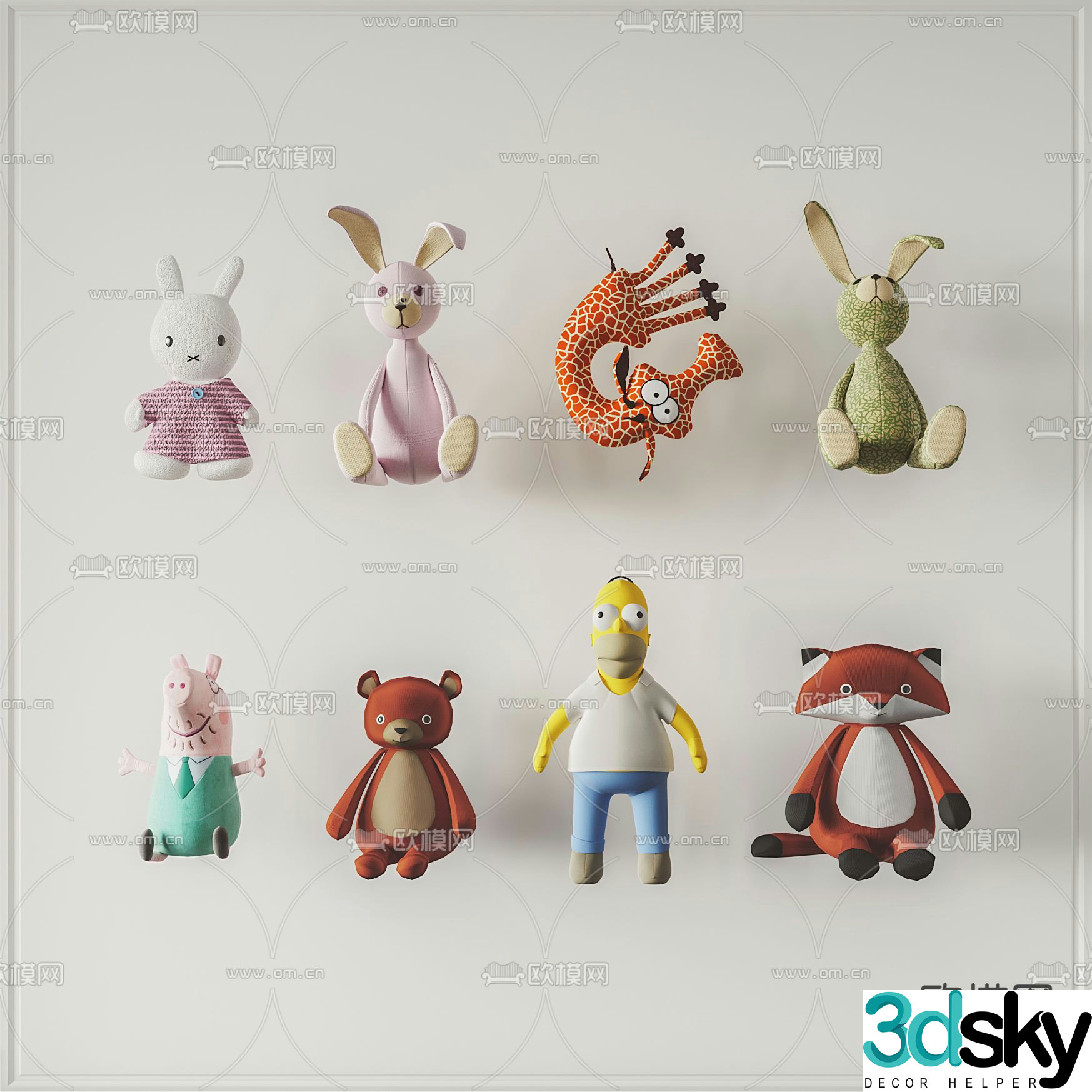 Modern cartoon doll children’s toy 3d model