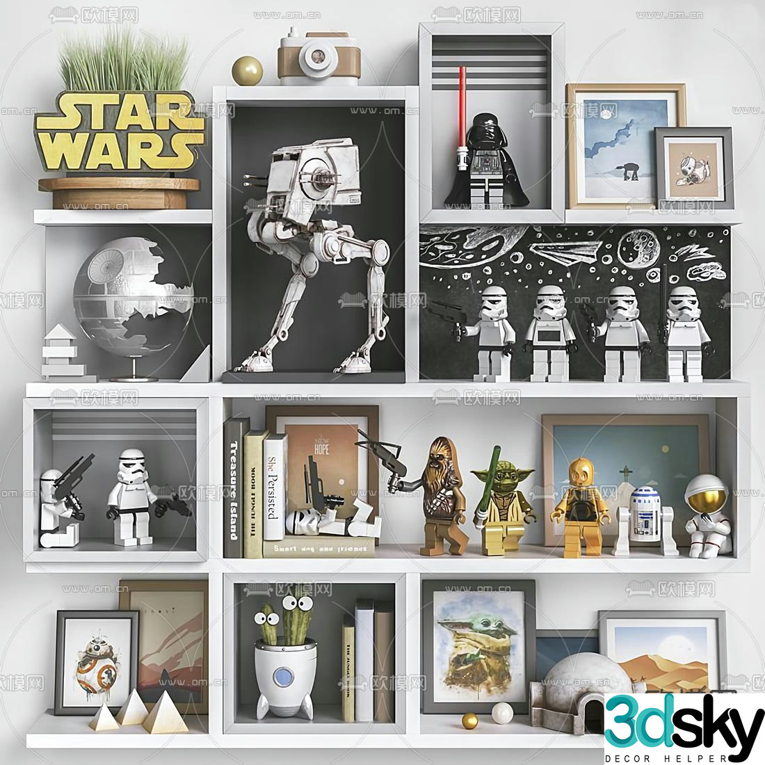Modern Star Wars children’s toy decorative ornament 3d model