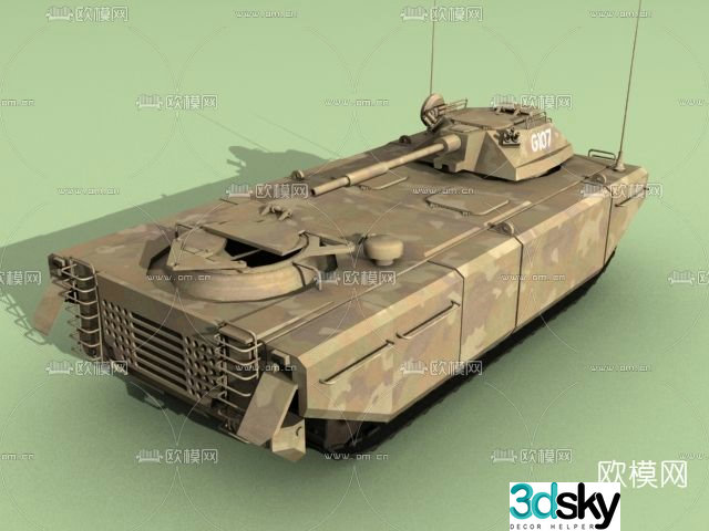 Modern armored vehicle free 3d model