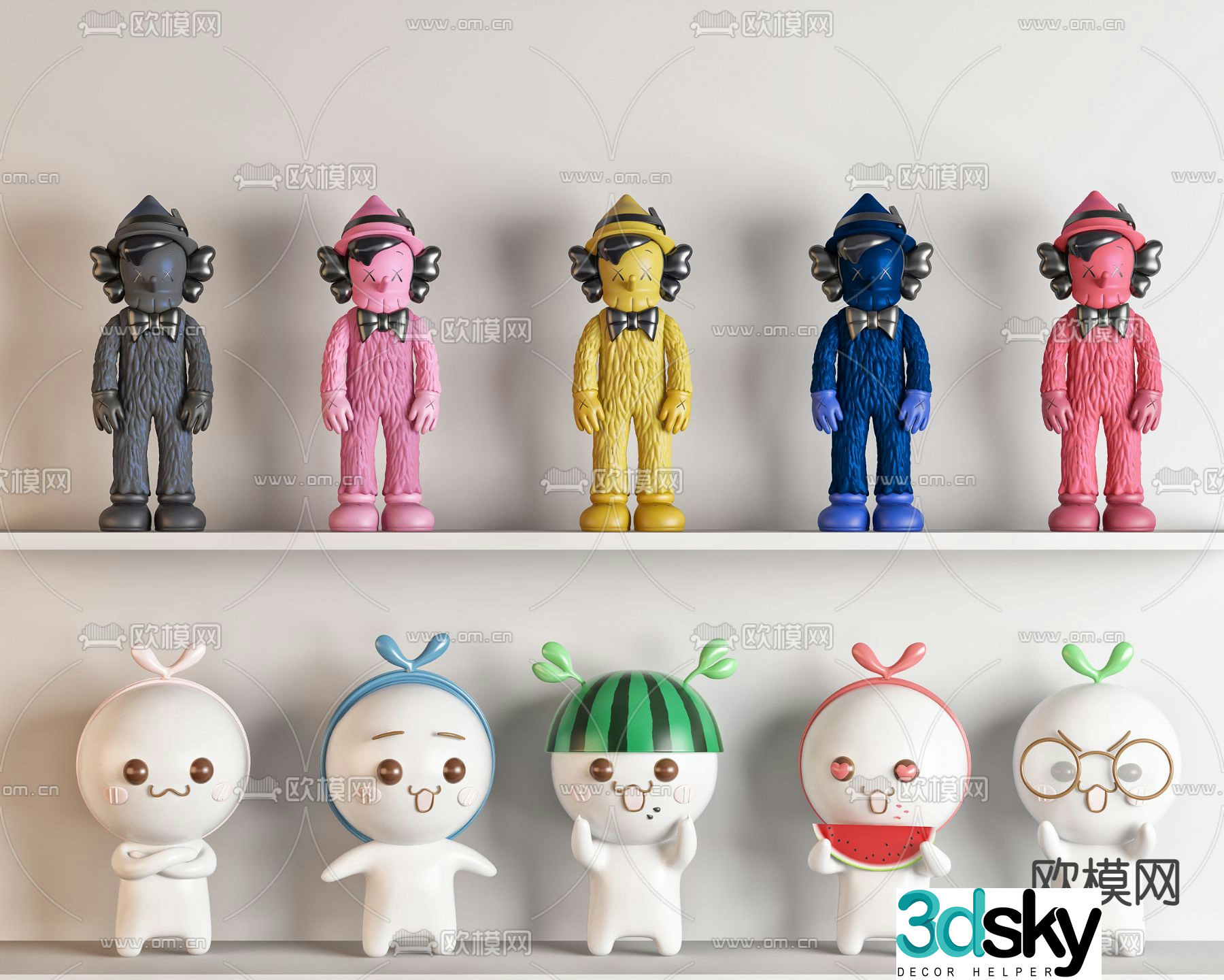 Modern toy figurine 3d model