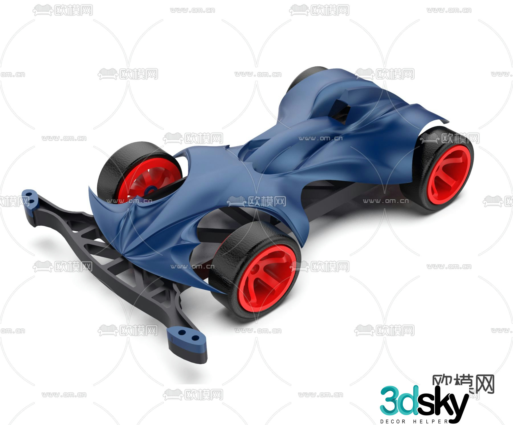Modern 4×4 racing toy 3d model