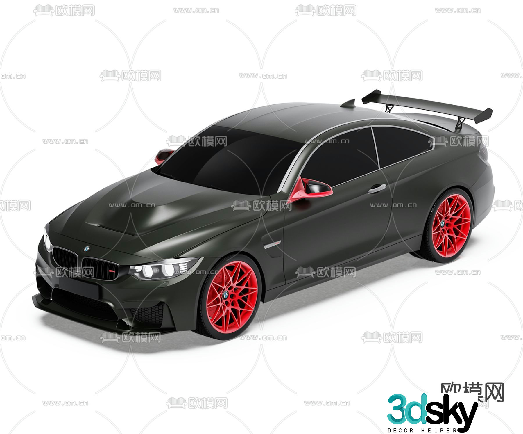 Modern BMW car 3d model