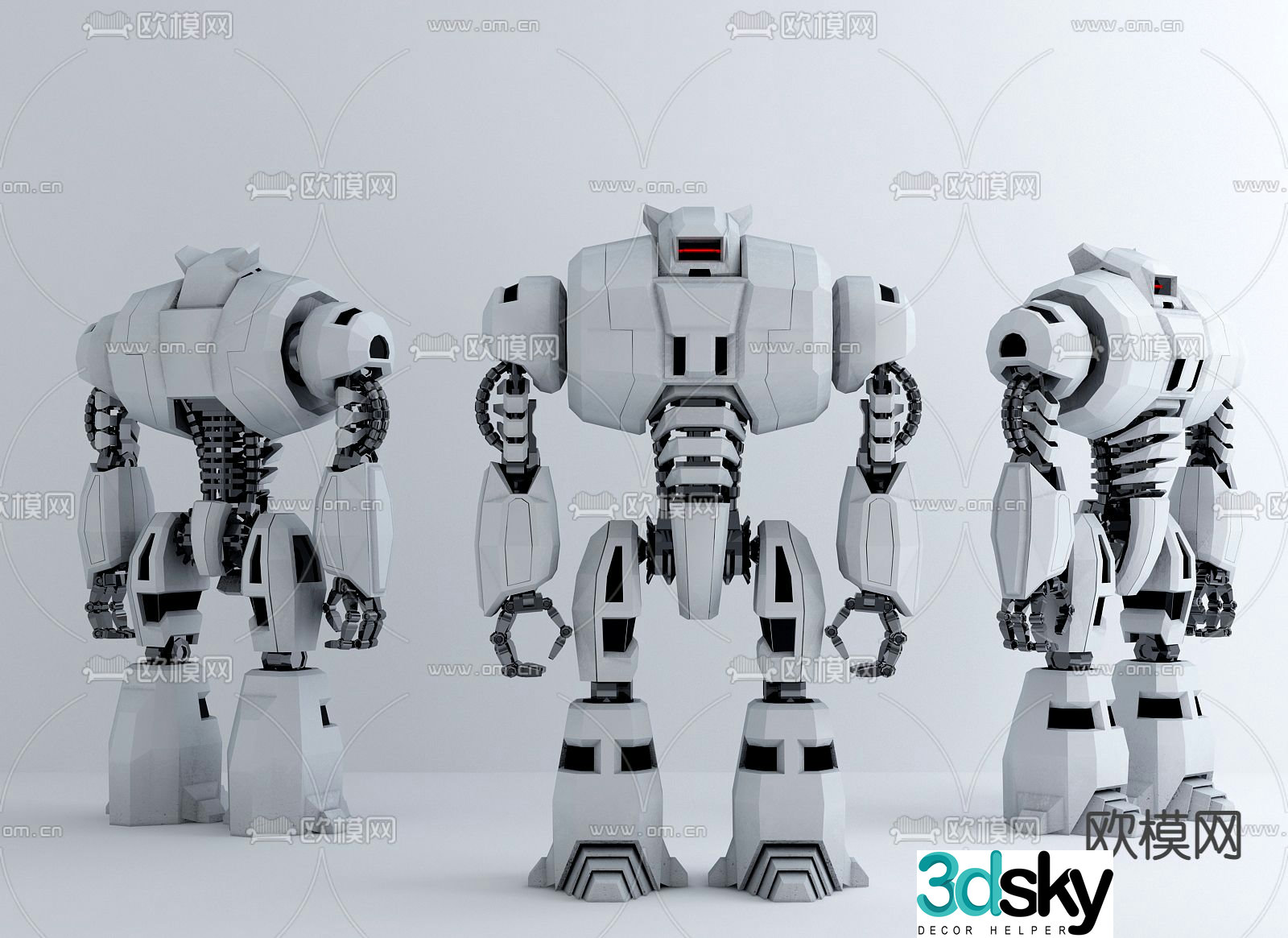 Modern robot 3d model