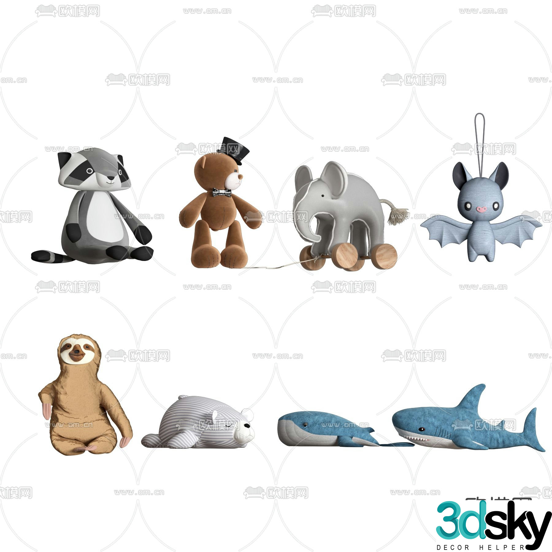 Modern children’s toy doll 3d model