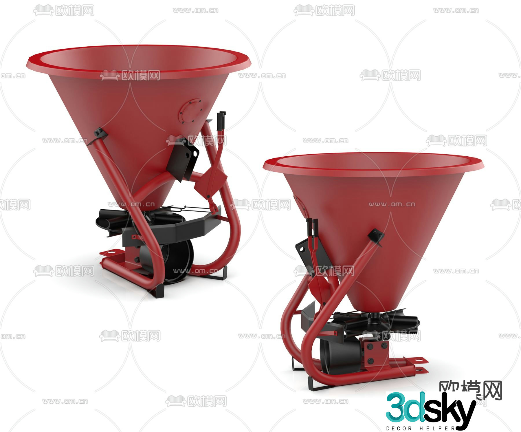 Modern farm equipment 3d model