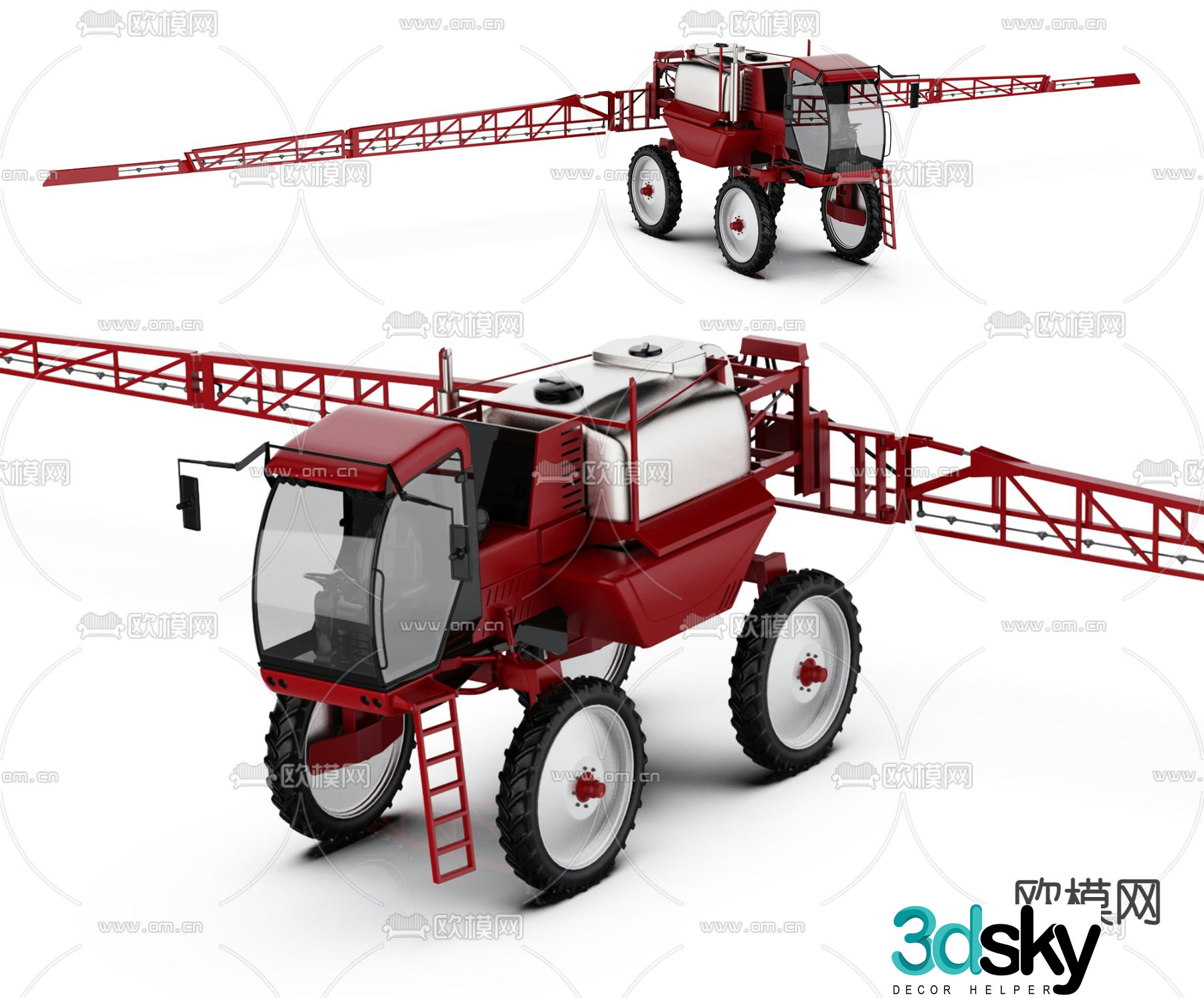 Modern industrial equipment mechanical vehicle 3d model