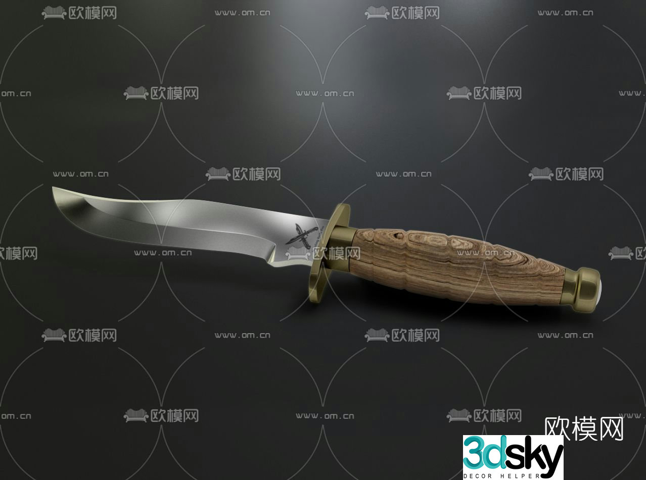 Modern bayonet free 3d model