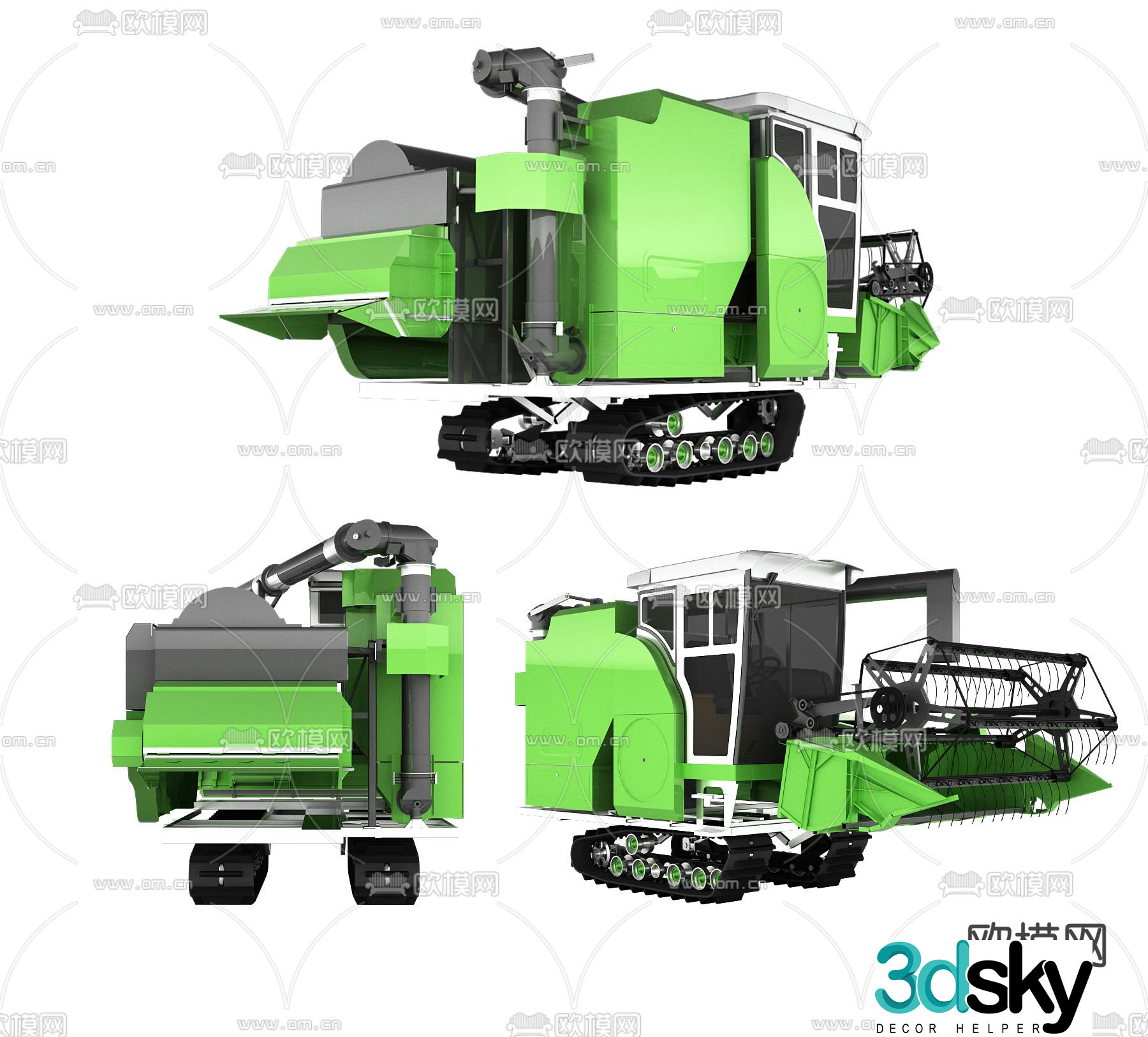 Modern cutting machine 3d model