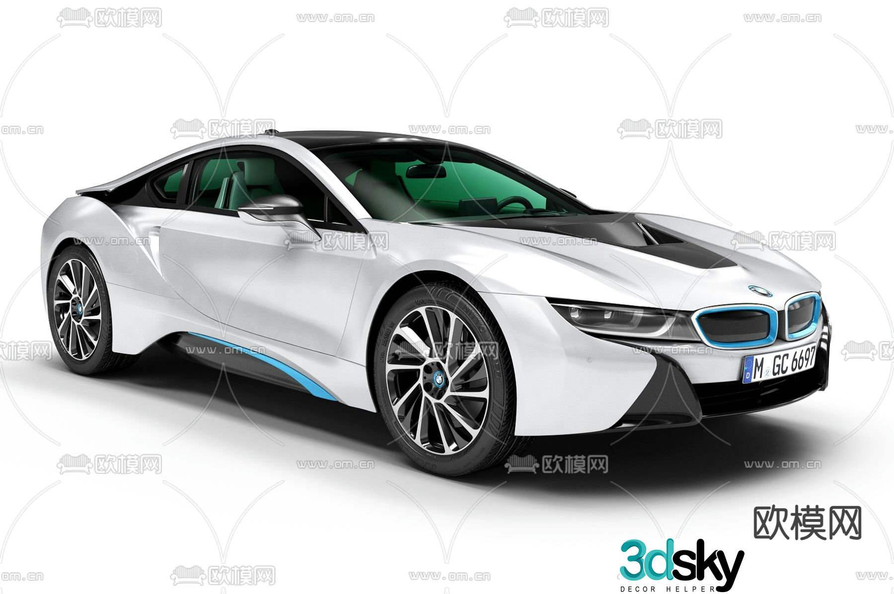Modern BMW new energy vehicle 3d model