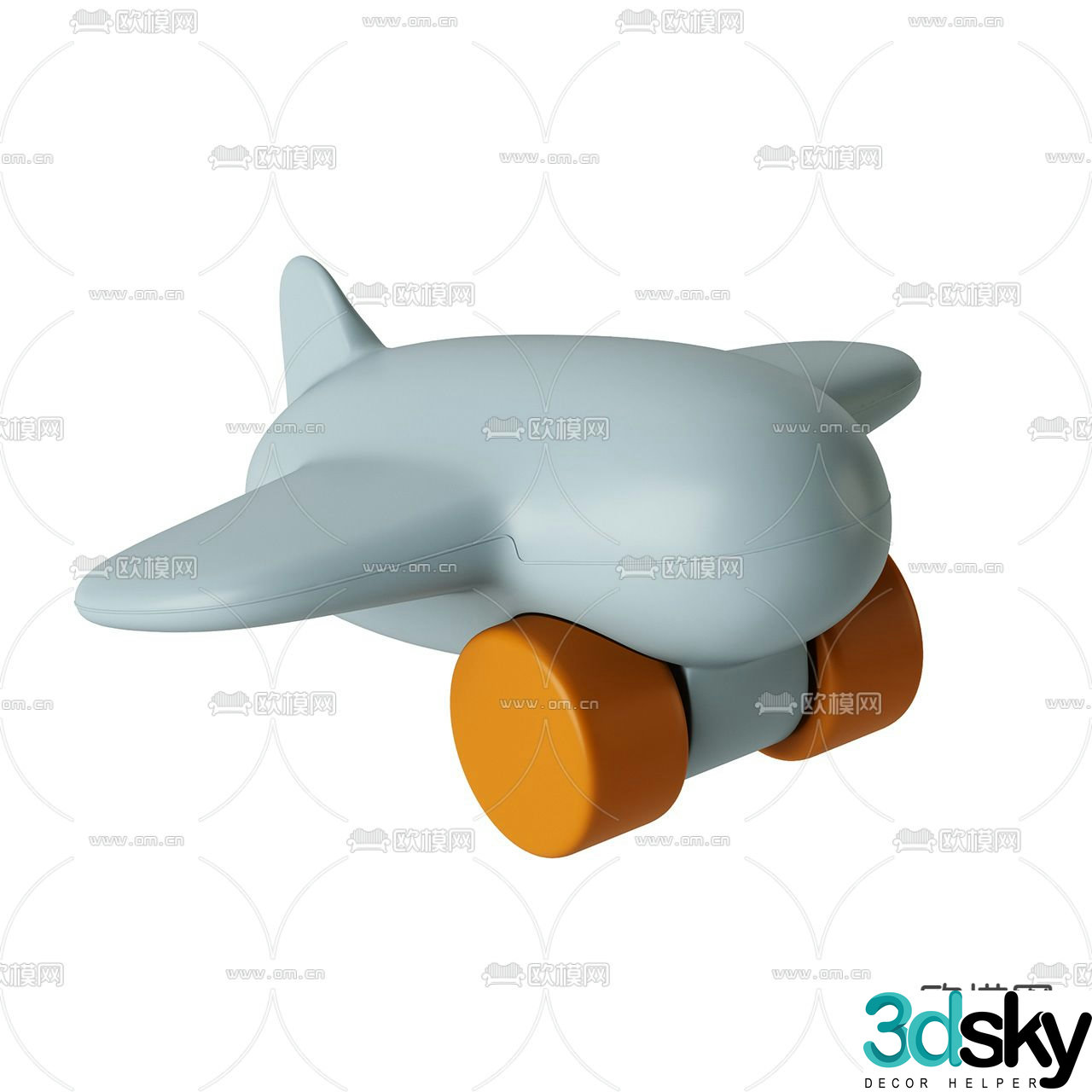 Modern children’s toy airplane 3d model